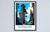 Redwood National Park Travel Print Wall Art Redwood Wall Hanging Home Décor Redwood Gift Art Lovers California Art Lover Gift