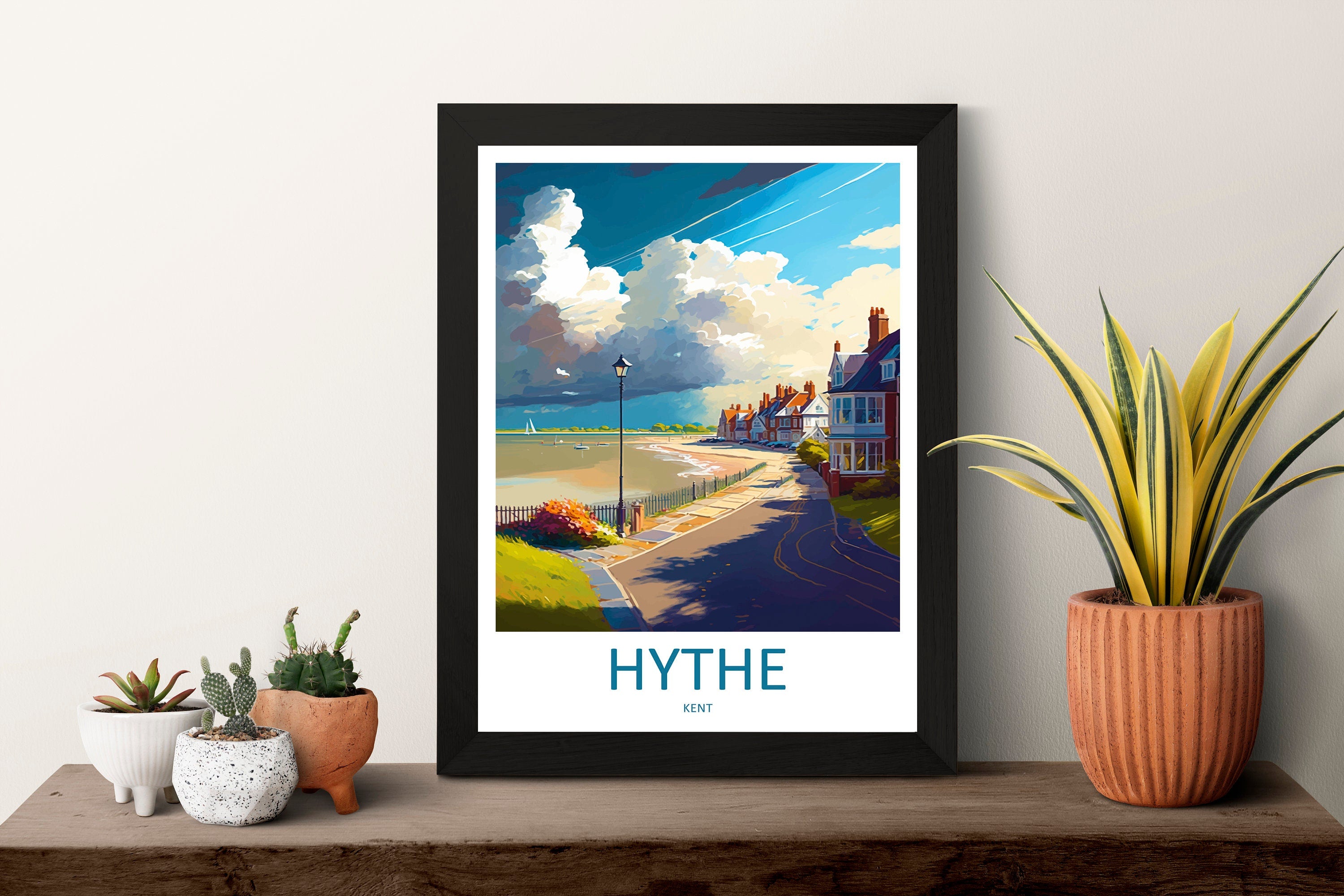 Hythe Travel Print Wall Art Hythe Wall Hanging Home Décor Hythe Gift Art Lovers England Art Lover Gift Print Artwork Kent Art