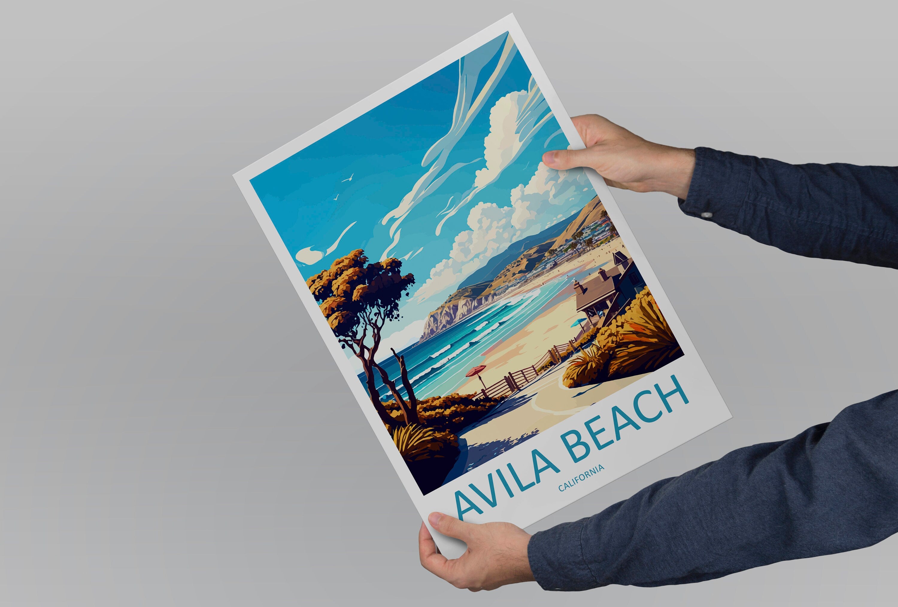Avila Beach Travel Print Wall Art Avila Beach Wall Hanging Home Décor Avila Beach Gift Art Lovers California Art Lover Gift Avila Beach Art