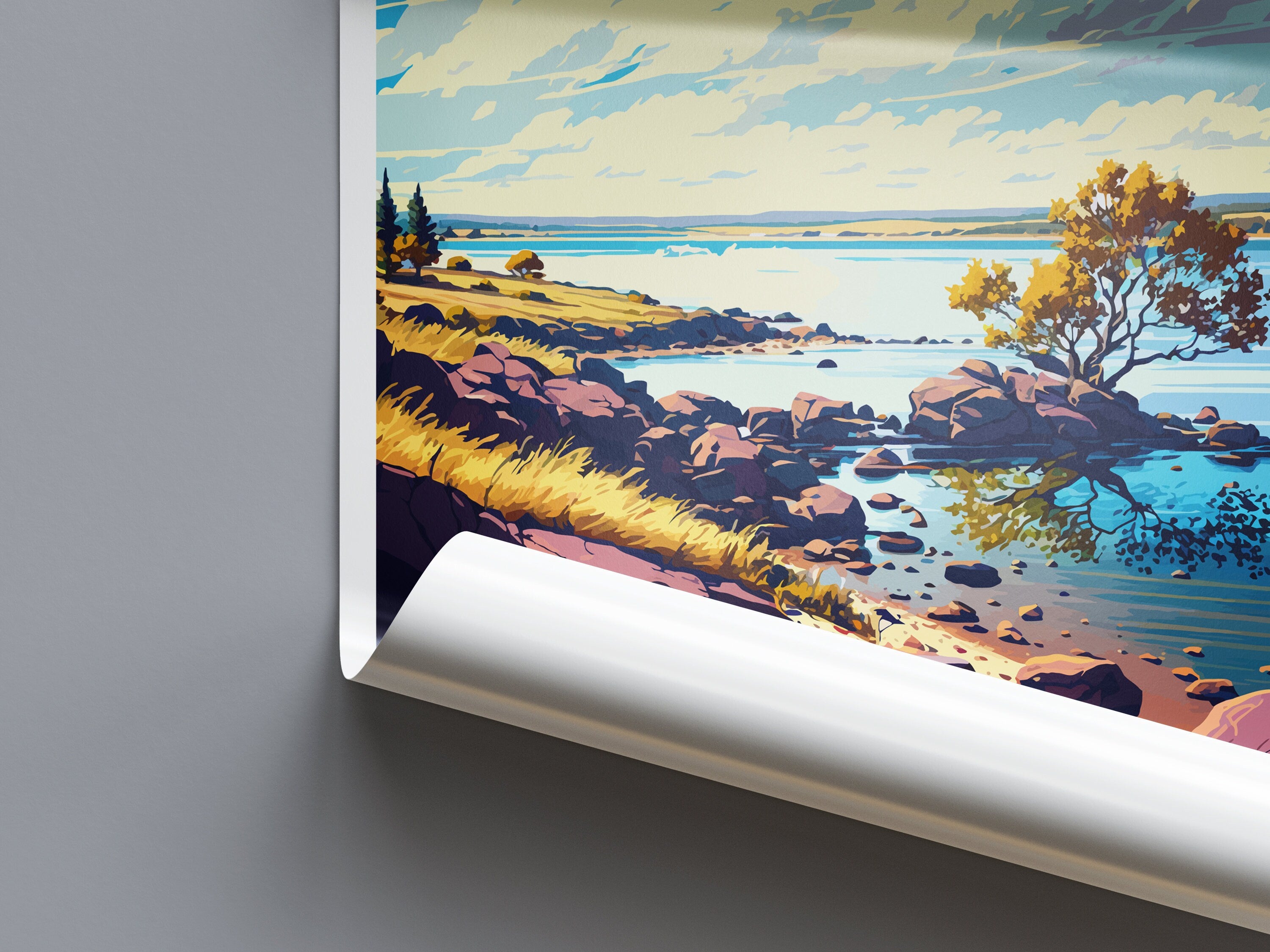 Folsom Lake Travel Print Wall Art Folsom Lake Wall Hanging Home Décor Folsom Lake Gift Art Lovers California Art Lover Gift Folsom Lake