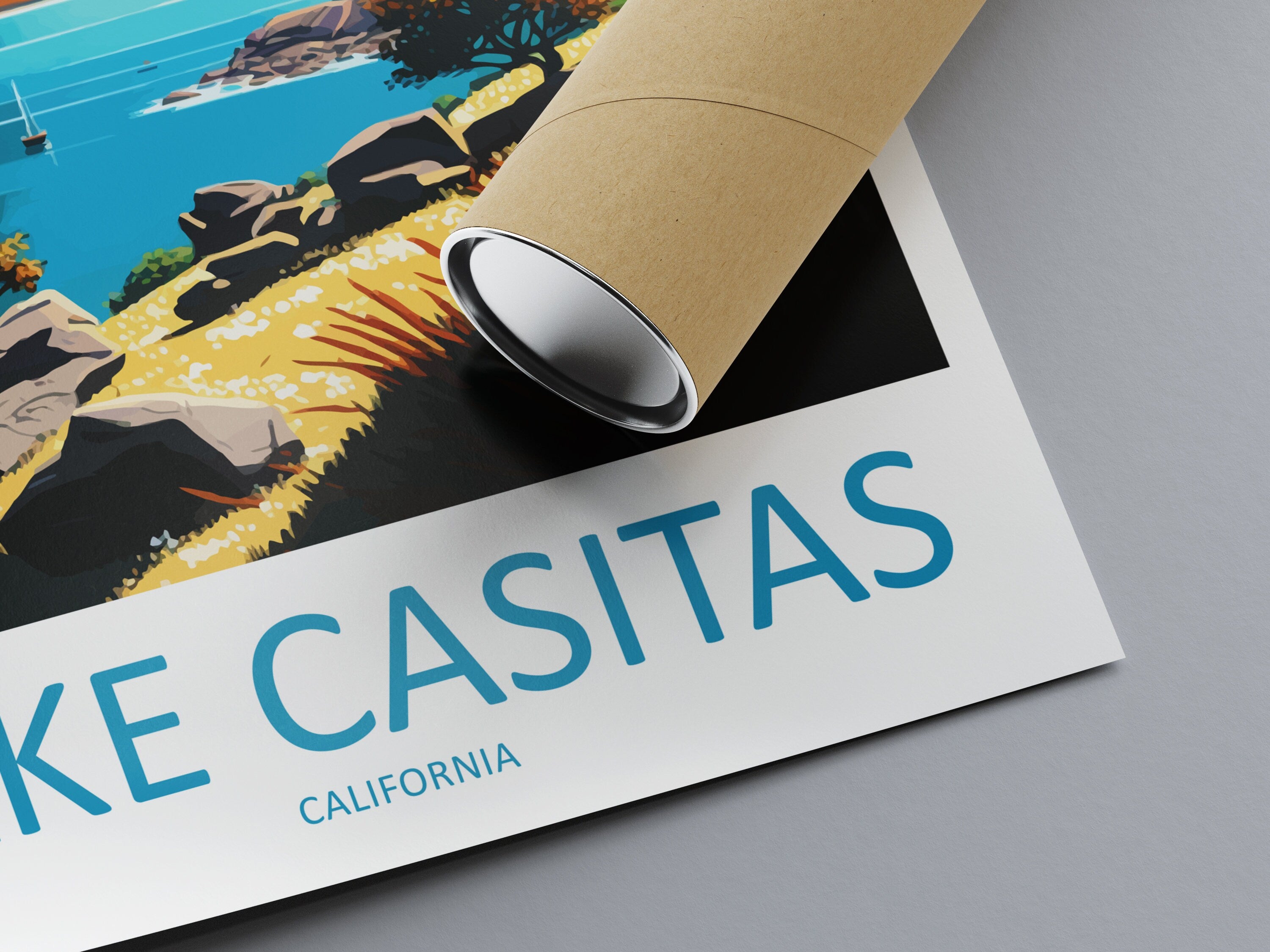 Lake Casitas Travel Print Wall Art Lake Casitas Wall Hanging Home Décor Lake Casitas Gift Art Lovers California Art Lover Gift Lake Casitas