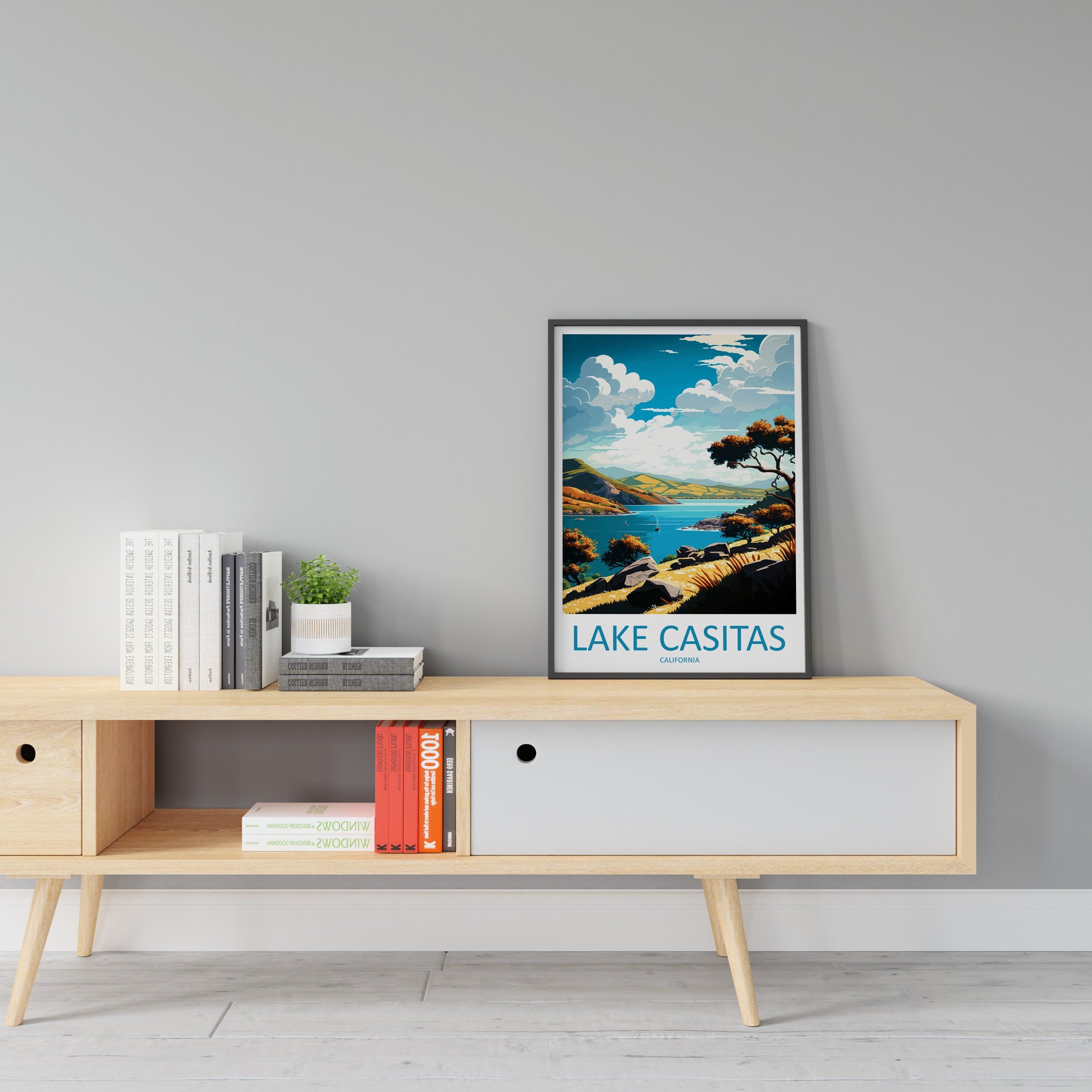 Lake Casitas Travel Print Wall Art Lake Casitas Wall Hanging Home Décor Lake Casitas Gift Art Lovers California Art Lover Gift Lake Casitas