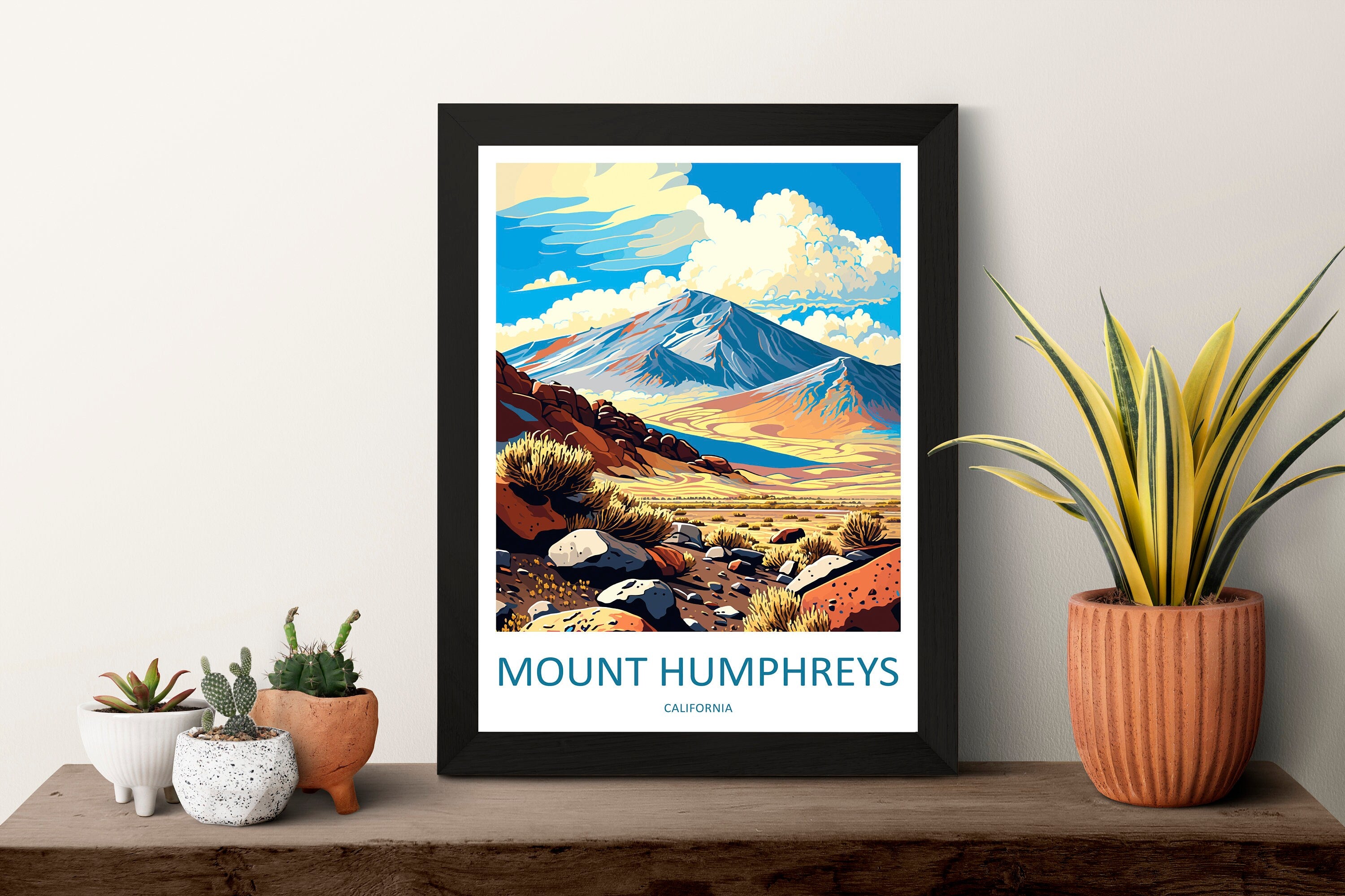 Mount Humphreys Travel Print Wall Art Mount Humphreys Wall Hanging Home Décor Mount Humphreys Gift Art Lovers California Art Lover Gift