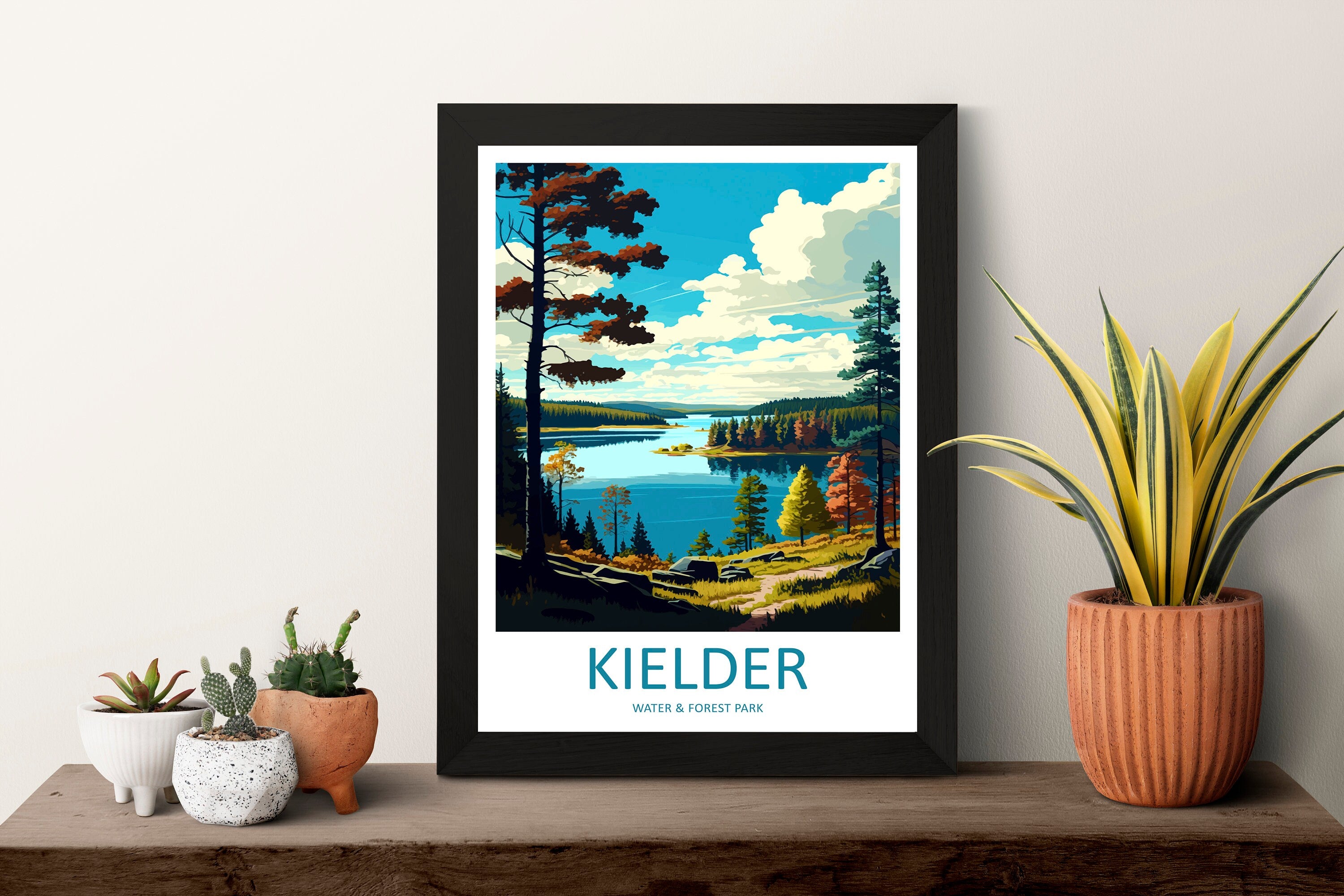 Kielder Water & Forest Park Travel Print Wall Art Kielder Wall Hanging Home Décor Kielder Gift Art Lovers England Art Lover Gift Print