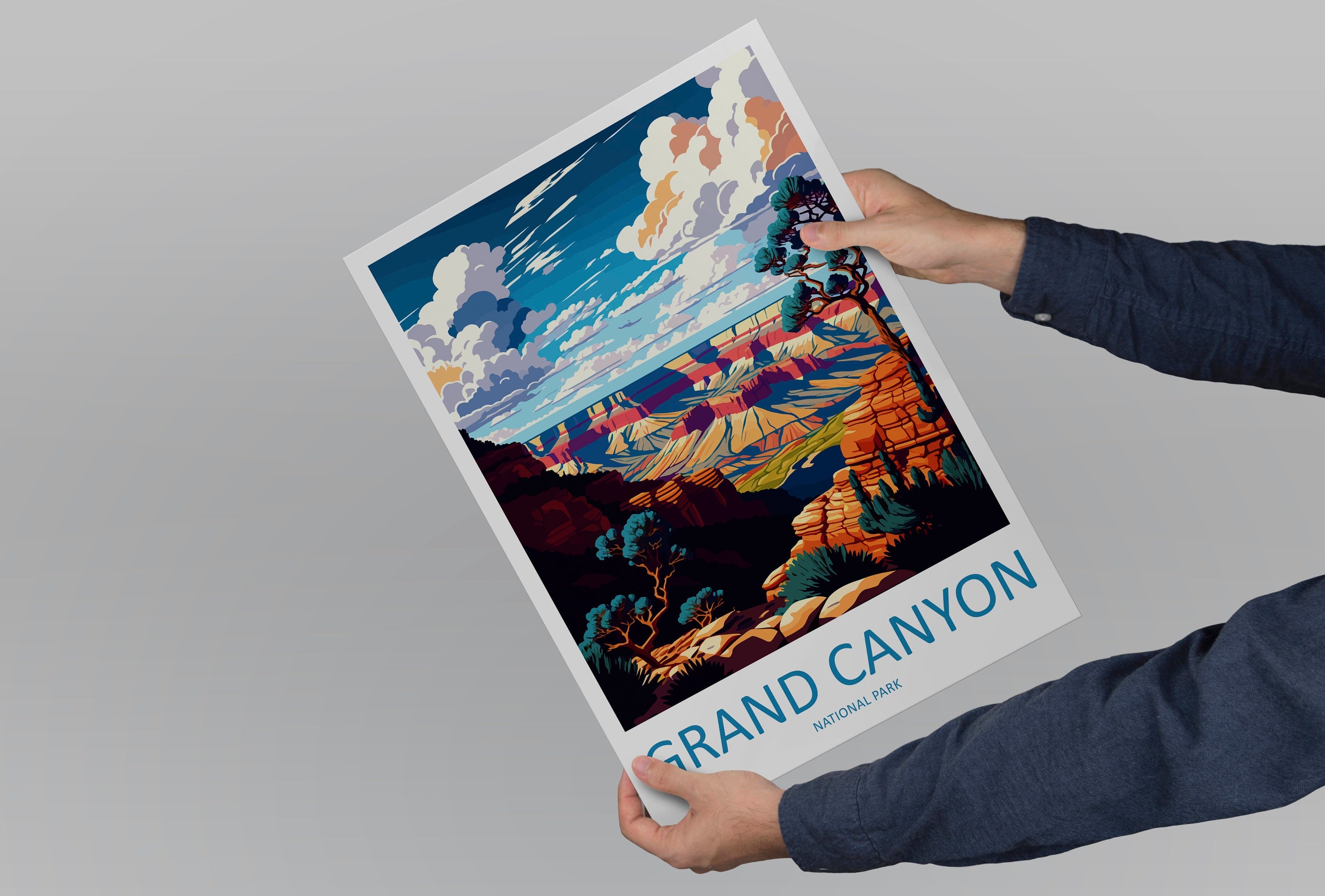 Grand Canyon National Park Travel Print Wall Art Grand Canyon Wall Hanging Home Décor Grand Canyon Gift Art Lovers Arizona Art Lover Gift