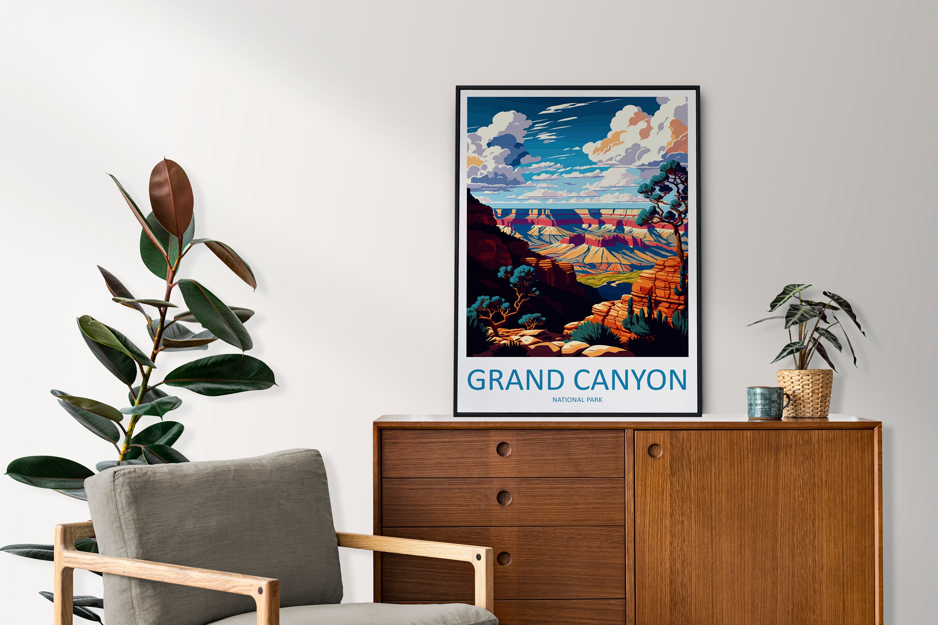 Grand Canyon National Park Travel Print Wall Art Grand Canyon Wall Hanging Home Décor Grand Canyon Gift Art Lovers Arizona Art Lover Gift