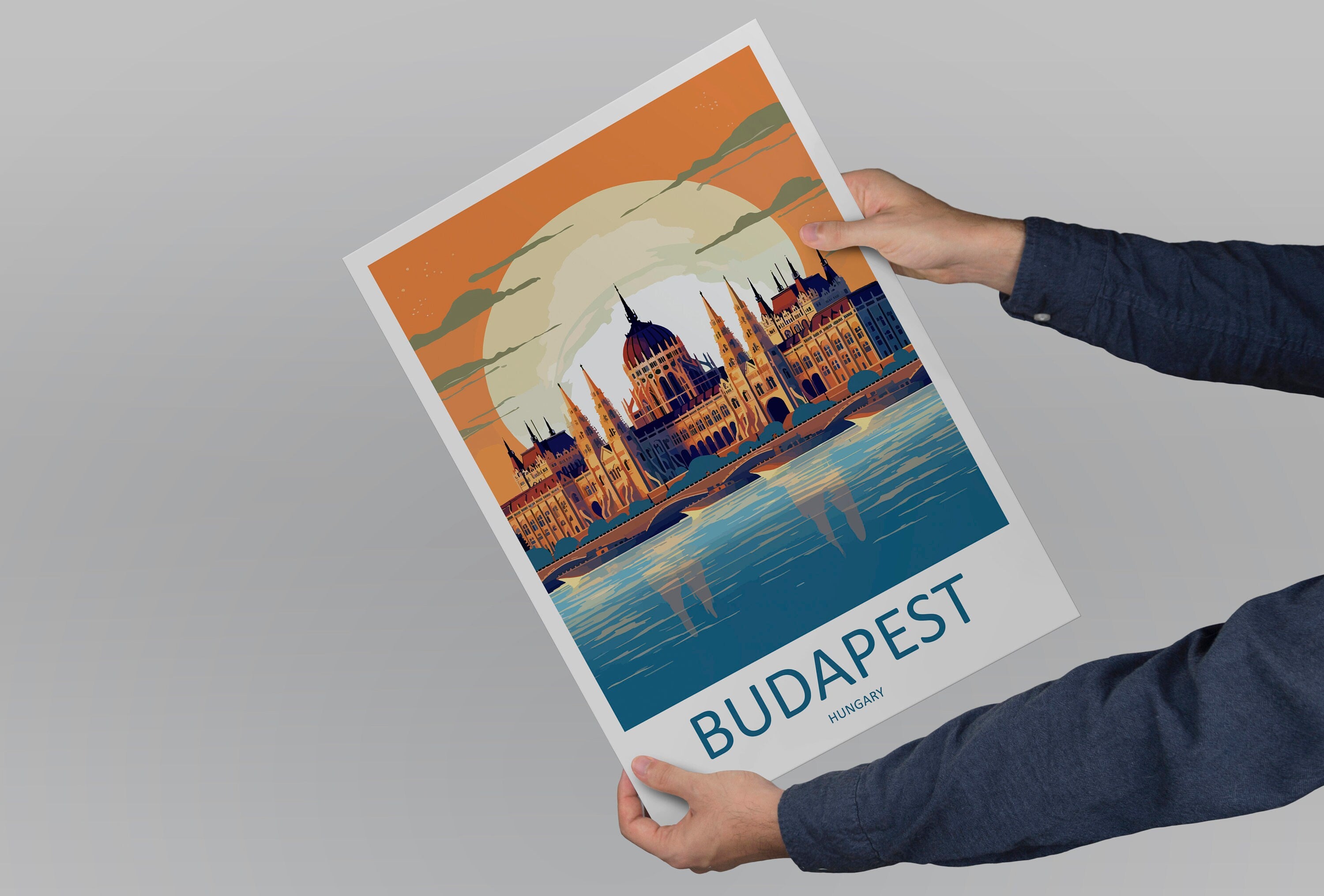 Budapest Travel Print Wall Art Budapest Wall Hanging Home Décor Budapest Gift Art Lovers Hungary Art Lover Gift Budapest Wall Décor