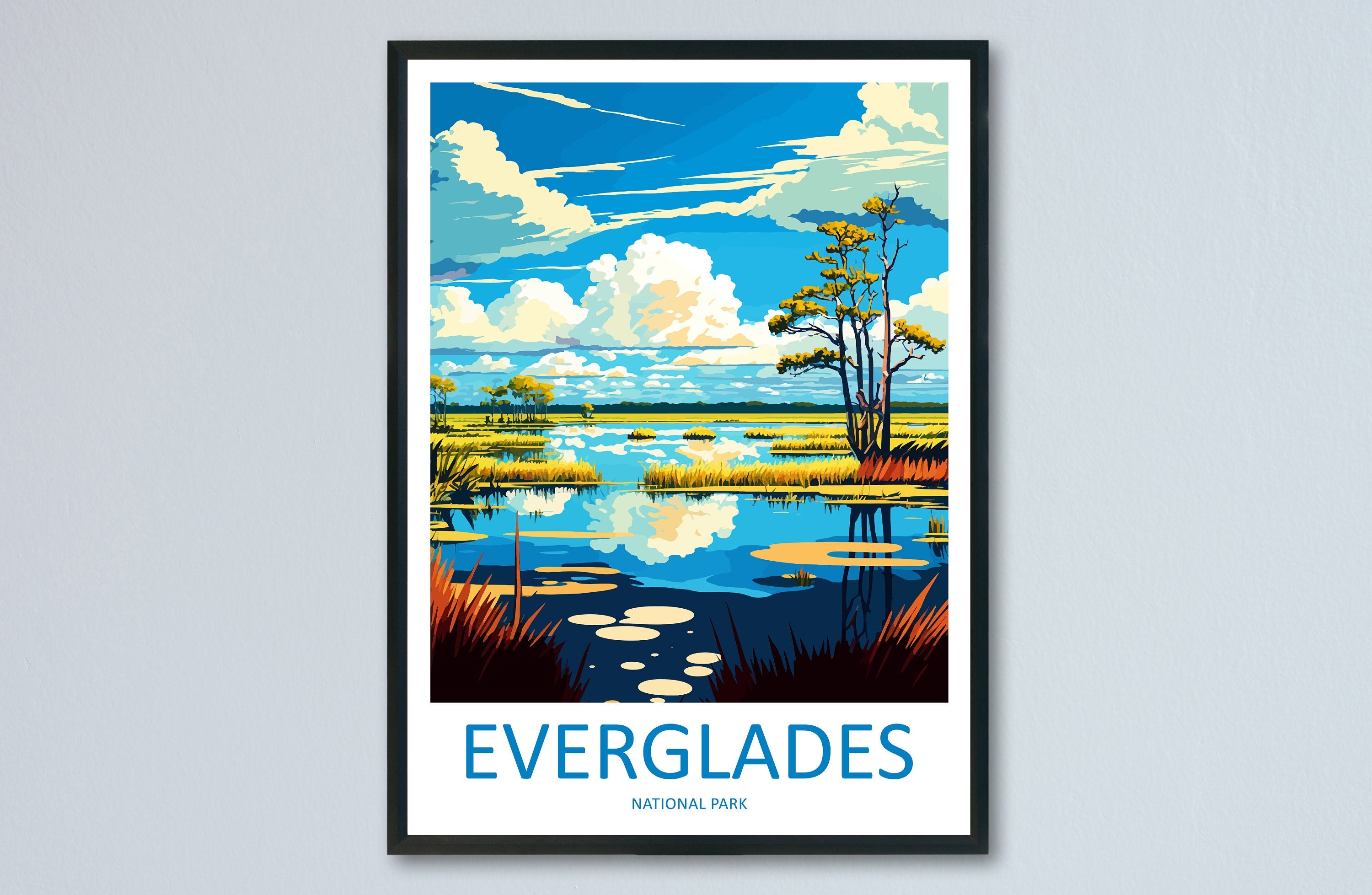 Everglades National Park Travel Print Wall Art Everglades National Park Wall Hanging Home Décor Everglades National Park Gift Art Lovers