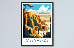 Mesa Verde National Park Travel Print Wall Art Mesa Verde Wall Hanging Home Décor Mesa Verde Gift Art Lovers Colorado Art Gift Lover Print