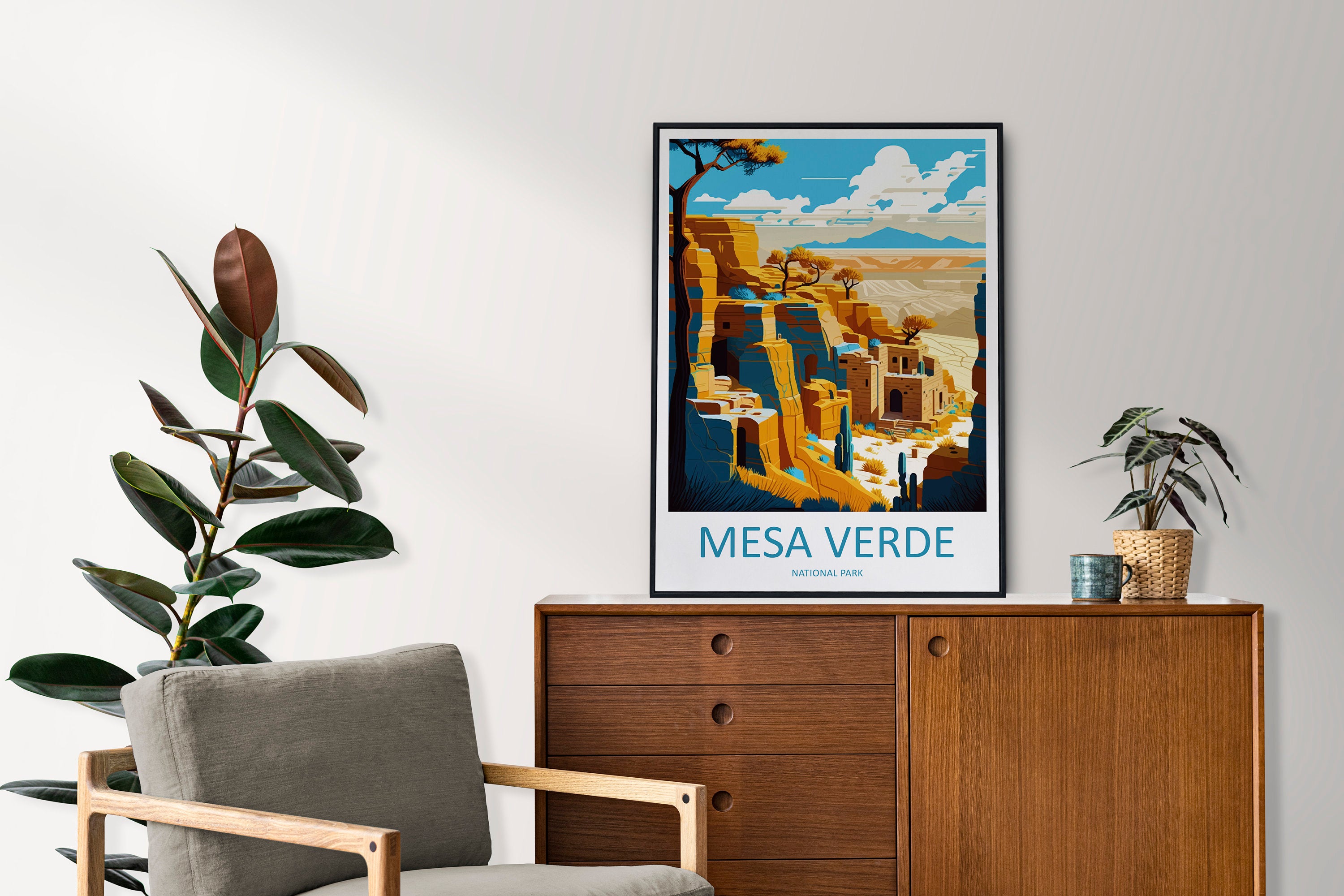 Mesa Verde National Park Travel Print Wall Art Mesa Verde Wall Hanging Home Décor Mesa Verde Gift Art Lovers Colorado Art Gift Lover Print