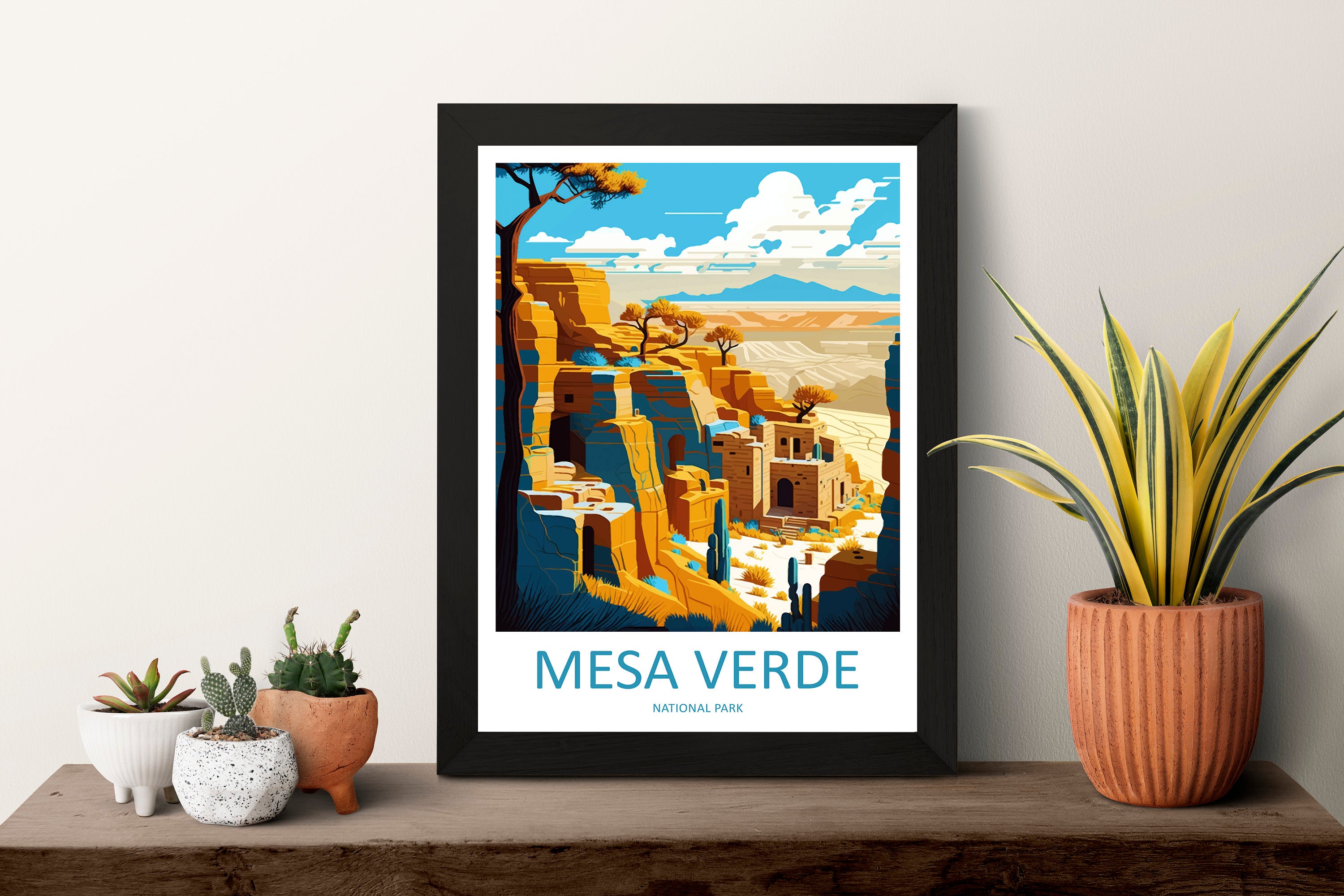 Mesa Verde National Park Travel Print Wall Art Mesa Verde Wall Hanging Home Décor Mesa Verde Gift Art Lovers Colorado Art Gift Lover Print