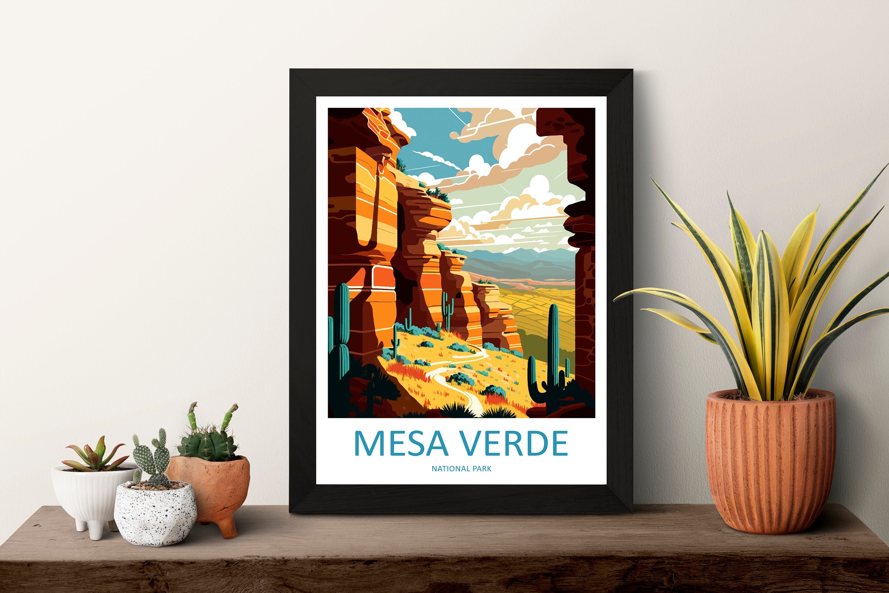 Mesa Verde National Park Travel Print Wall Art Mesa Verde Wall Hanging Home Décor Mesa Verde Gift Art Lovers Colorado Art Gift Lover Print