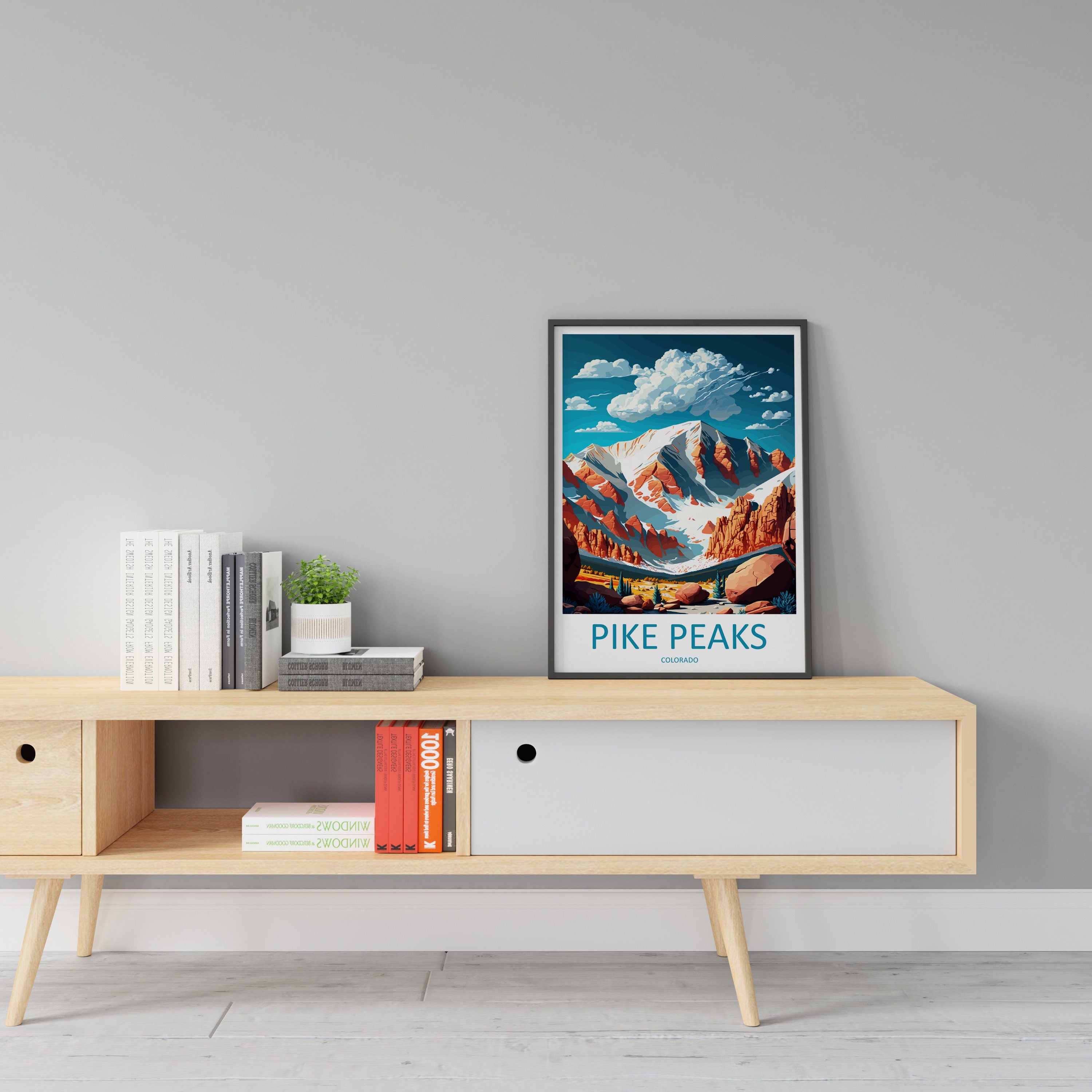 Pike Peaks Travel Print Wall Art Pike Peaks Wall Hanging Home Décor Pike Peaks Gift Art Lovers Colorado Art Gift Lover Print For Pike Peaks