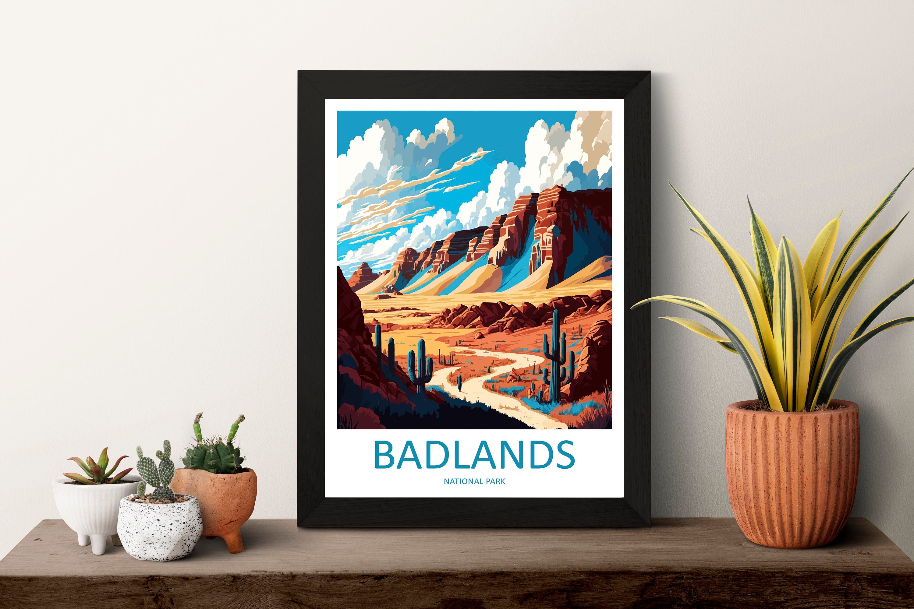 Badlands National Park Travel Print Wall Art Badlands National Park Wall Hanging Home Décor Badlands National Park Gift Art Lovers