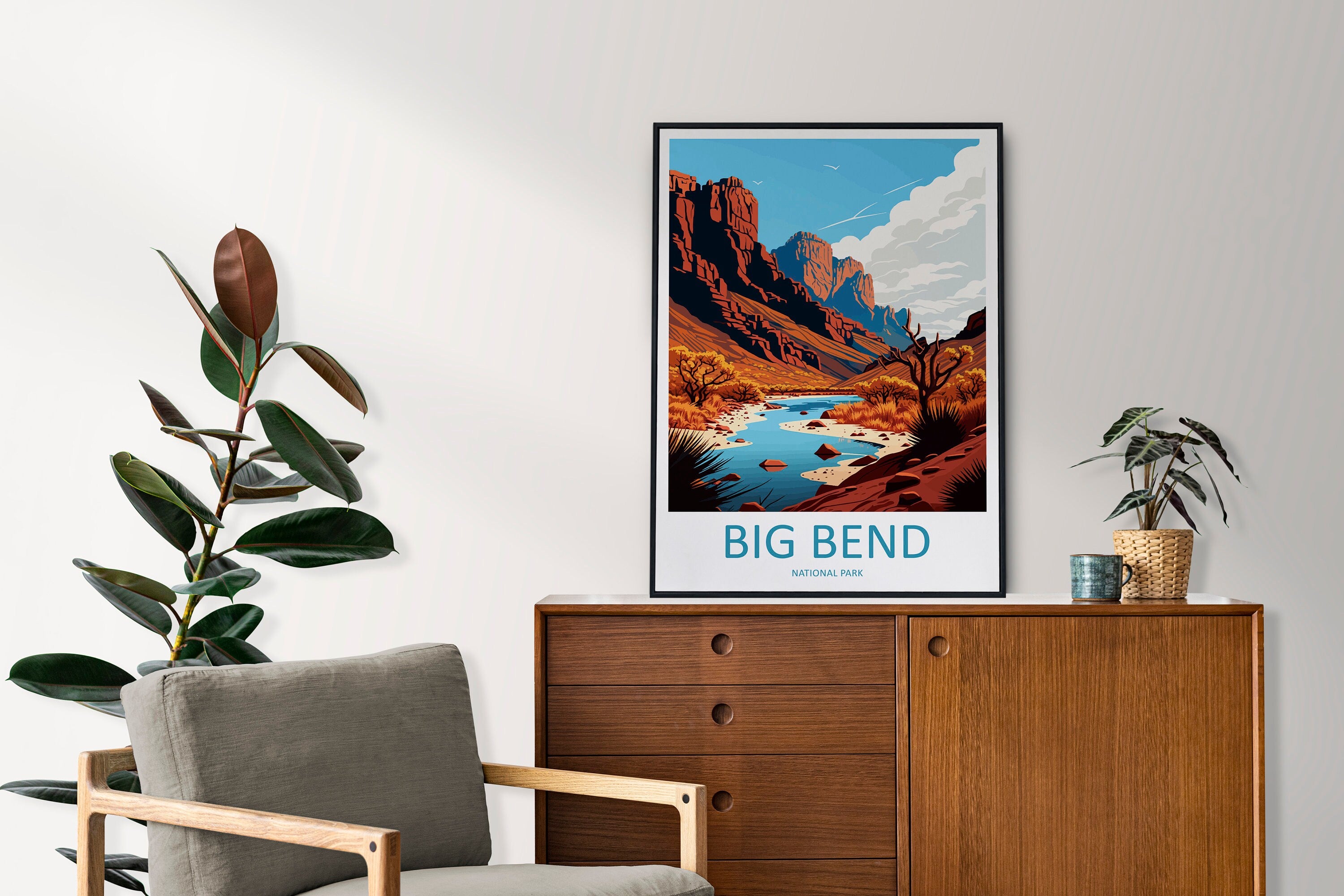 Big Bend National Park Travel Print Wall Art Big Bend National Park Wall Hanging Home Décor Big Bend National Park Gift Art Lovers Park Art