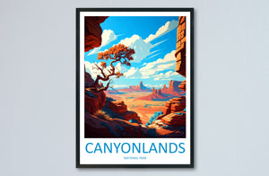 Canyonlands National Park Travel Print Wall Art Canyonlands National Park Wall Hanging Home Décor Canyonlands National Park Gift Art Lovers