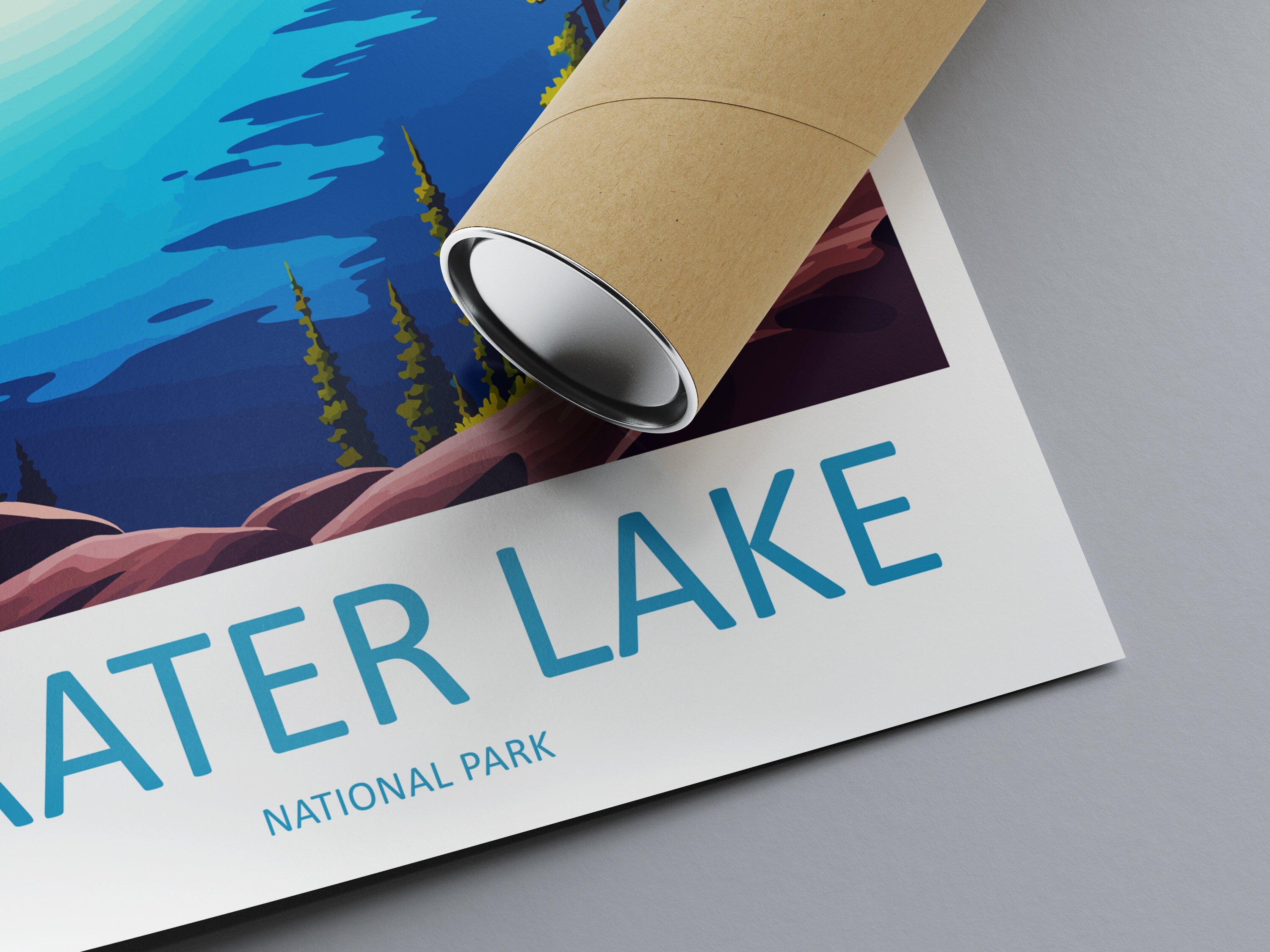 Crater Lake National Park Travel Print Wall Art Crater Lake National Park Wall Hanging Home Décor Crater Lake National Park Gift Art