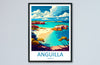 Anguilla Travel Print Wall Art Anguilla Wall Hanging Home Décor Anguilla Gift Art Lovers Wall Art Caribbean Travel Print Anguilla Decor