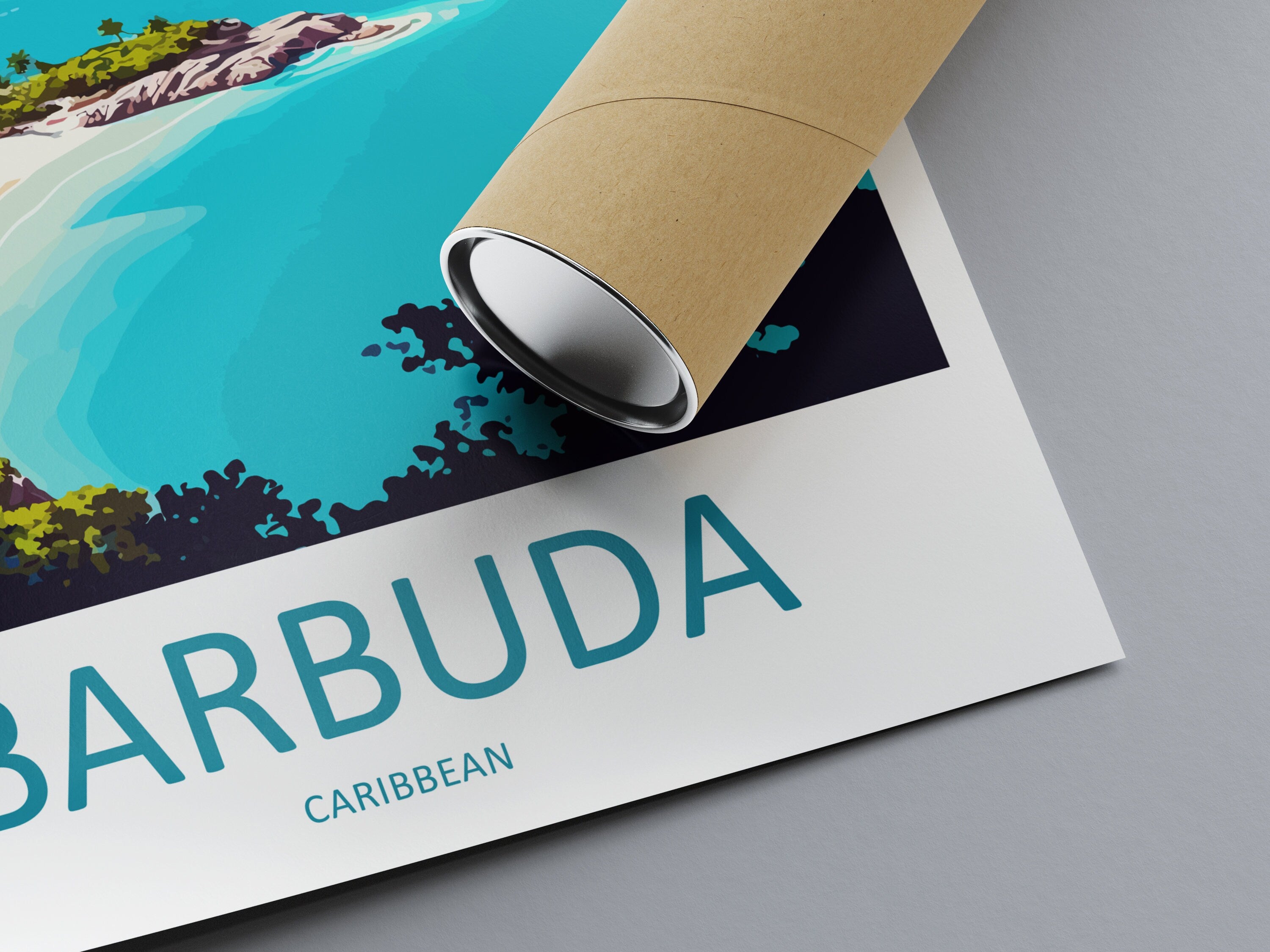 Barbuda Travel Print Wall Art Barbuda Wall Hanging Home Décor Barbuda Gift Art Lovers Wall Art Caribbean Travel Print Barbuda Decor