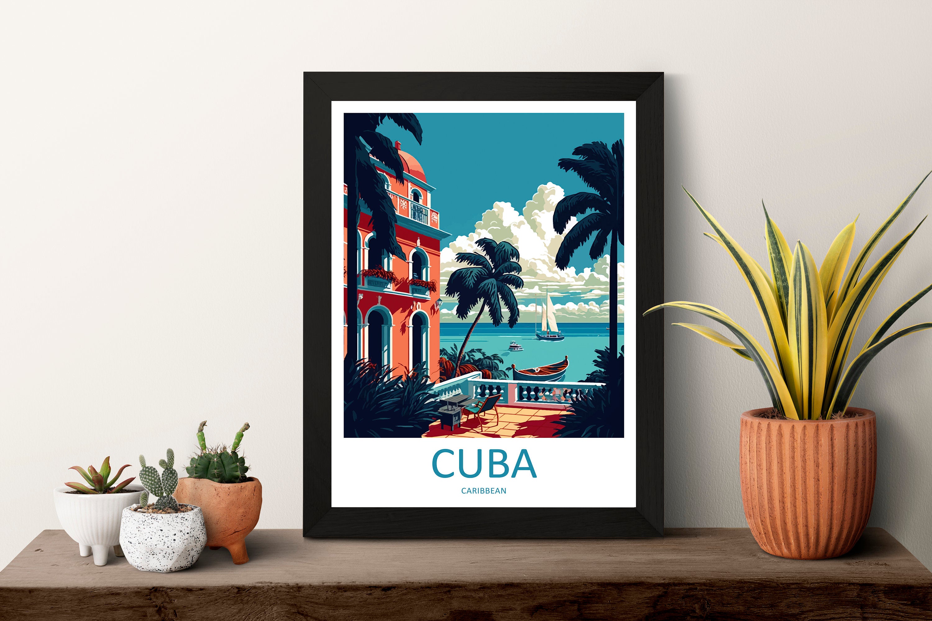 Cuba Travel Print Wall Art Cuba Wall Hanging Home Décor Cuba Gift Art Lovers Wall Art Caribbean Travel Print Poster Gift For Caribbean Art