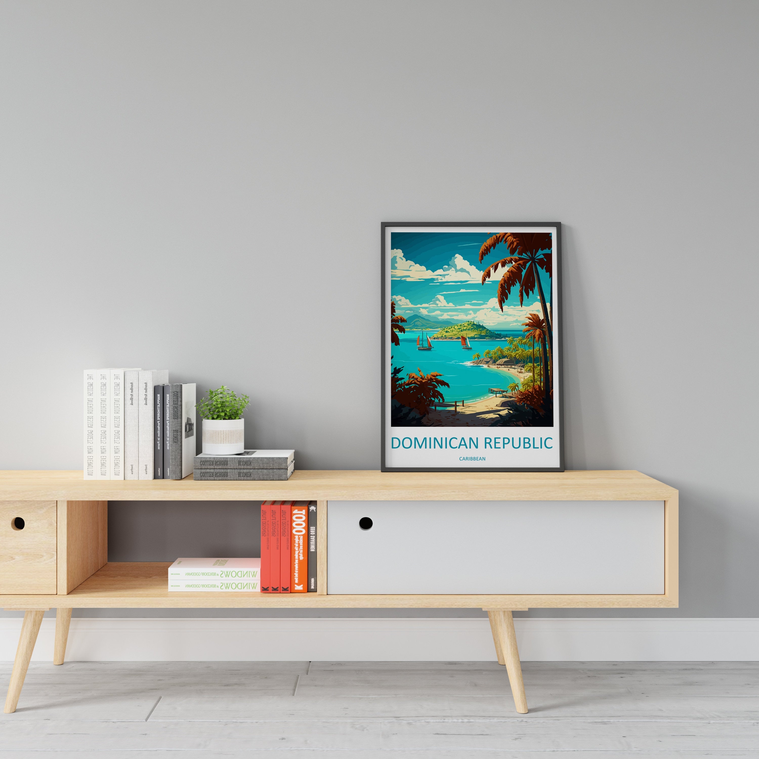 Dominican Republic Travel Print Wall Art Dominican Republic Wall Hanging Home Décor Dominican Republic Gift Art Lovers Wall Art Caribbean