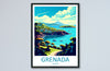 Grenada Travel Print Wall Art Grenada Wall Hanging Home Décor Grenada Gift Art Lovers Wall Art Caribbean Travel Print Poster Gift