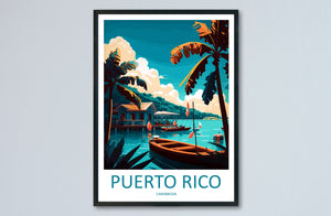 Puerto Rico Travel Print Wall Art Puerto Rico Wall Hanging Home Décor Puerto Rico Gift Art Lovers Wall Art Caribbean Travel Print Poster