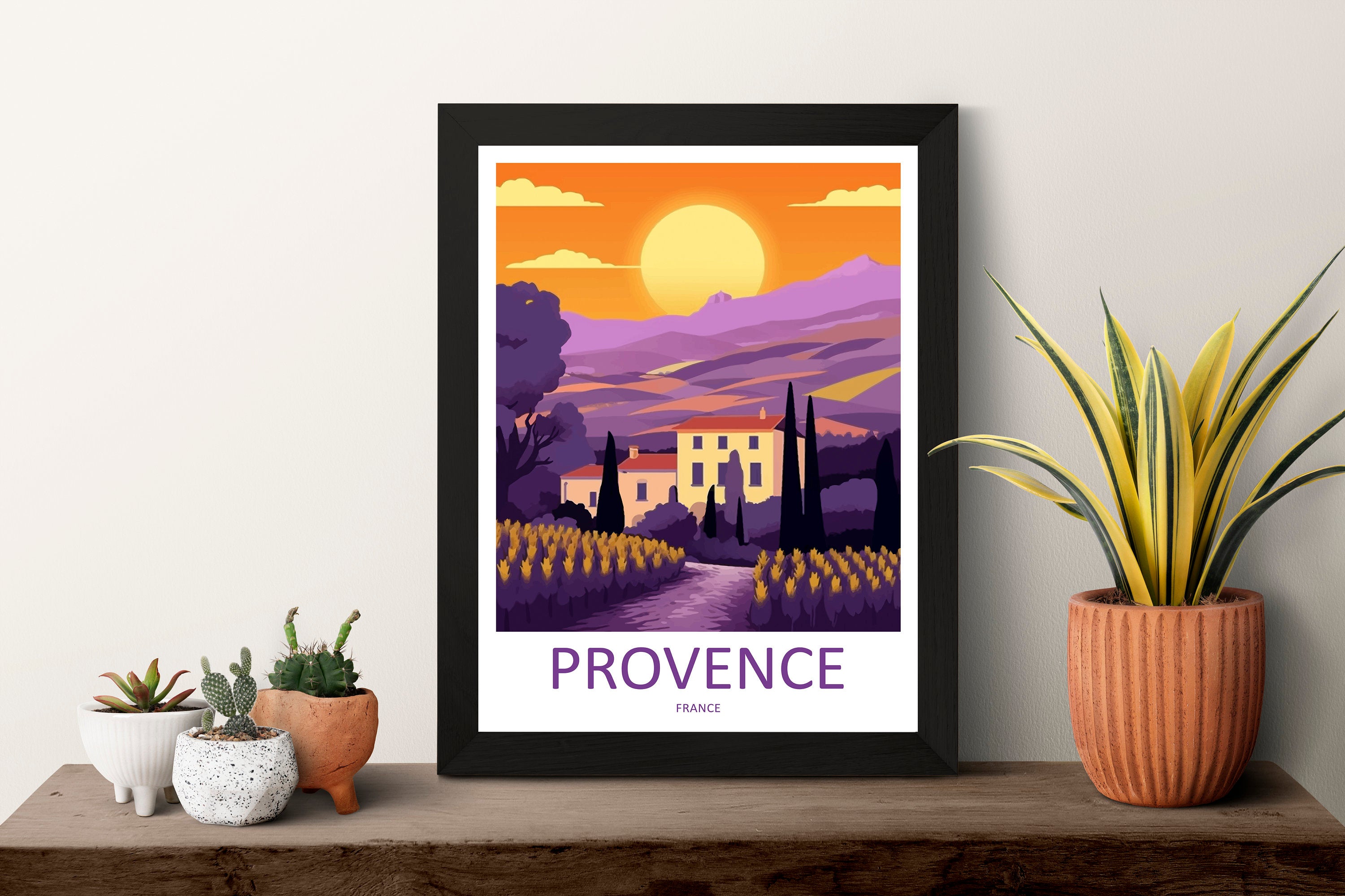 Provence Travel Print Wall Art Provence Wall Hanging Home Décor Provence Gift Art Lovers France Art Lover Gift Provence Art Provence Art