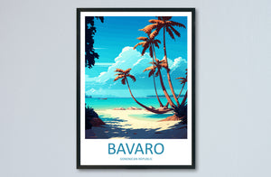 Bavaro Travel Print Wall Art Bavaro Wall Hanging Home Décor Bavaro Gift Art Lovers Wall Art Caribbean Travel Print For Tropical Islands