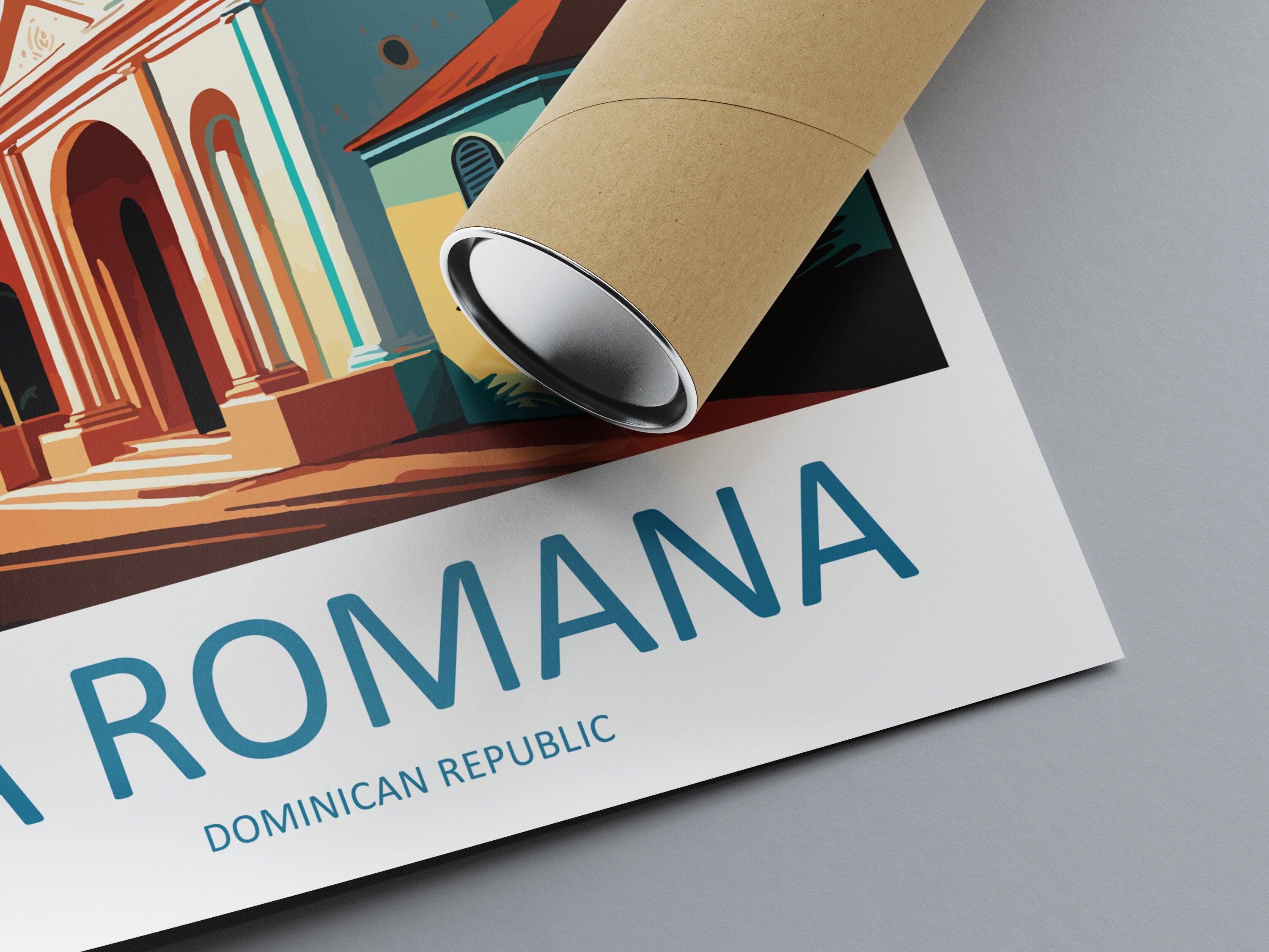 La Romana Travel Print Wall Art La Romana Wall Hanging Home Décor La Romana Gift Art Lovers Wall Art Caribbean Travel Print