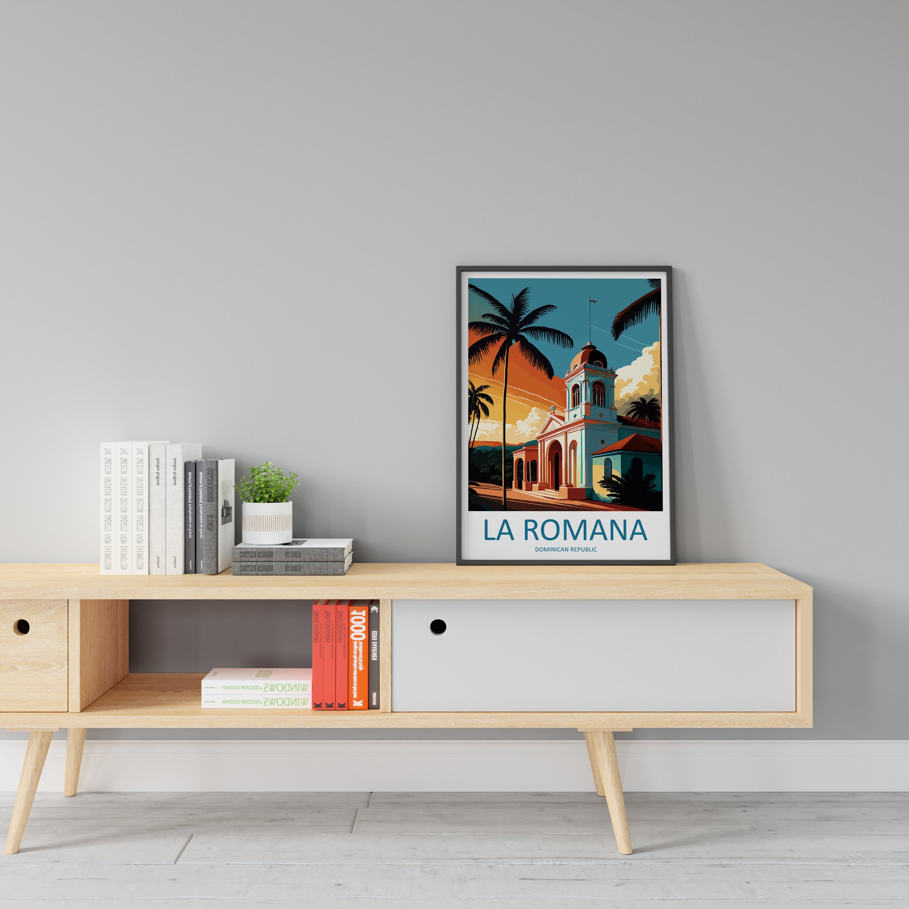 La Romana Travel Print Wall Art La Romana Wall Hanging Home Décor La Romana Gift Art Lovers Wall Art Caribbean Travel Print