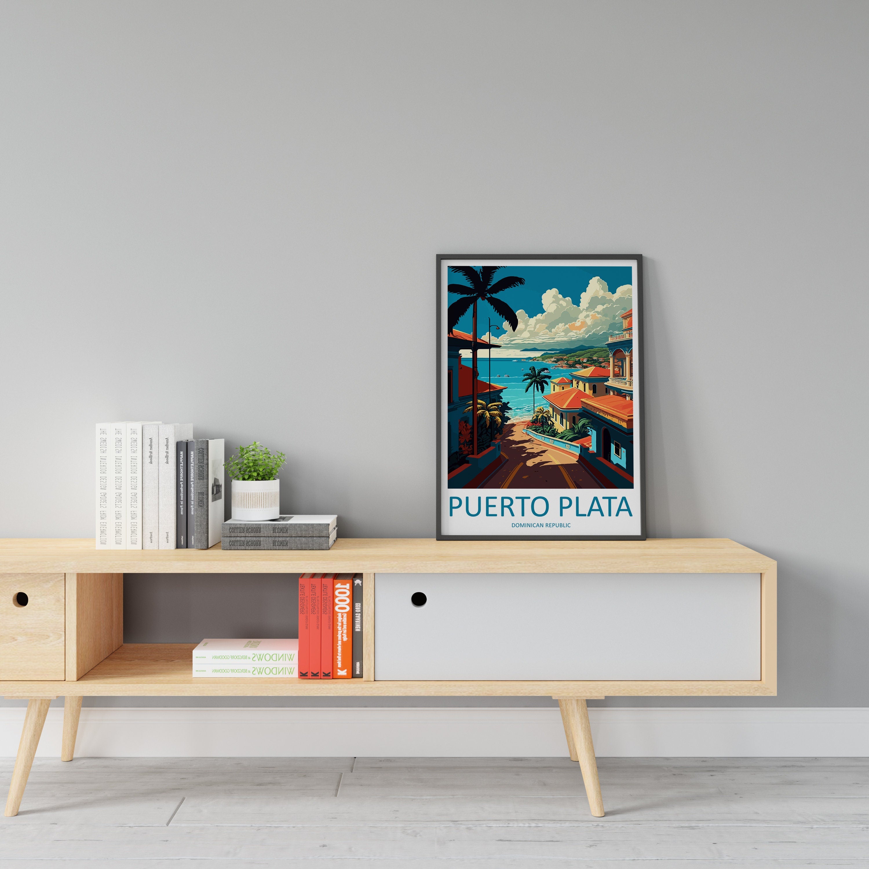 Puerto Plata Travel Print Wall Art Puerto Plata Wall Hanging Home Décor Puerto Plata Gift Art Lovers Wall Art Caribbean Travel Print