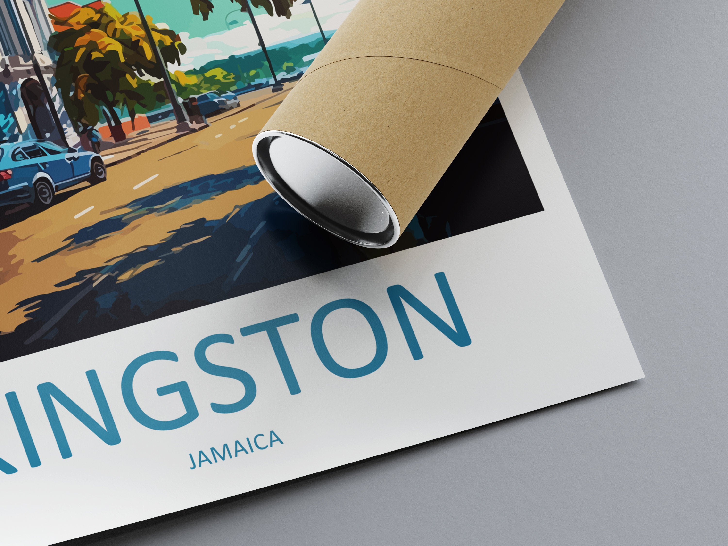 Kingston Travel Print Wall Art Kingston Wall Hanging Home Décor Kingston Gift Art Lovers Wall Art Caribbean Travel Print