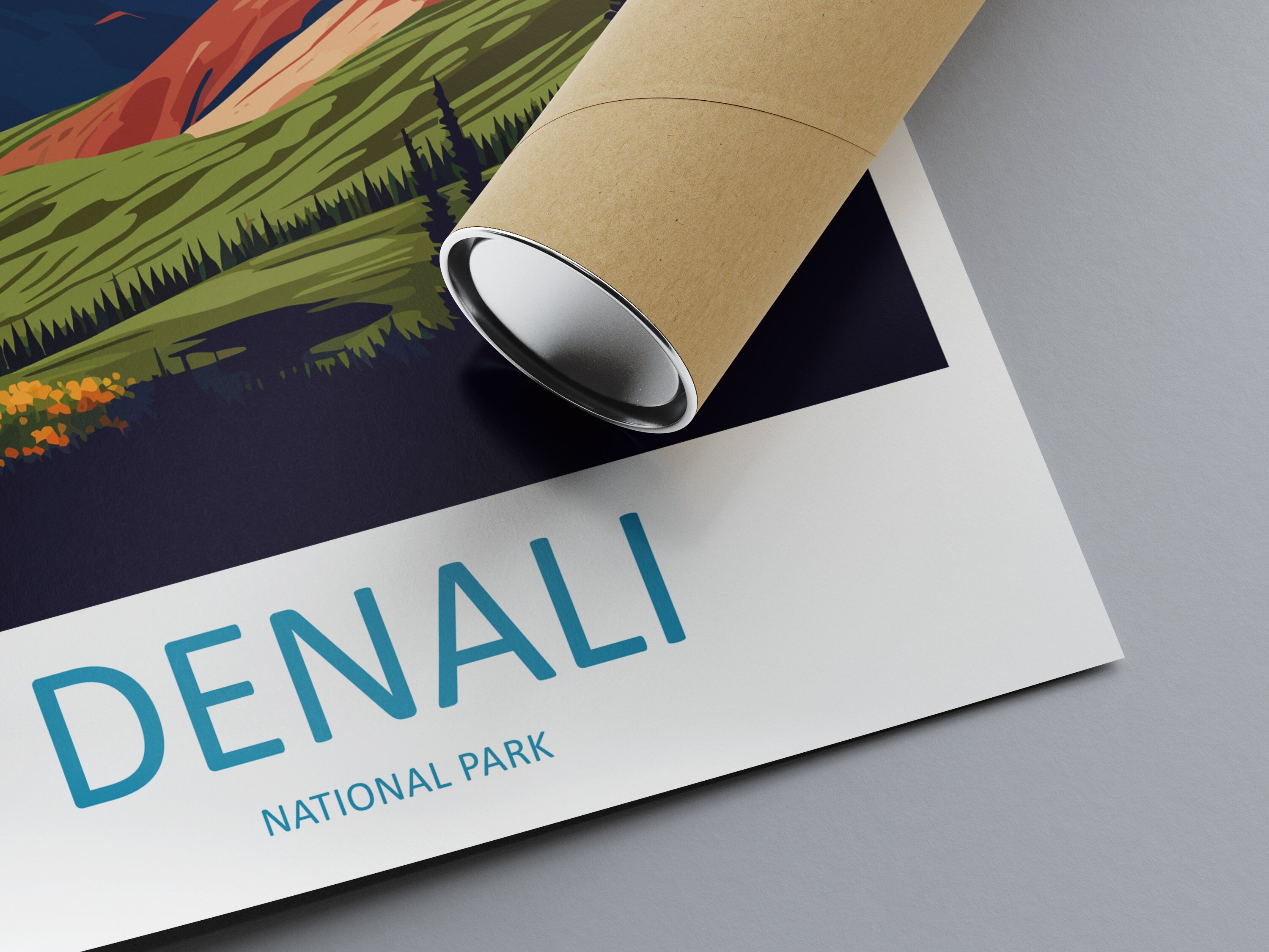 Denali National Park Travel Print Wall Art Denali National Park Wall Hanging Home Décor Denali National Park Gift Art Lovers