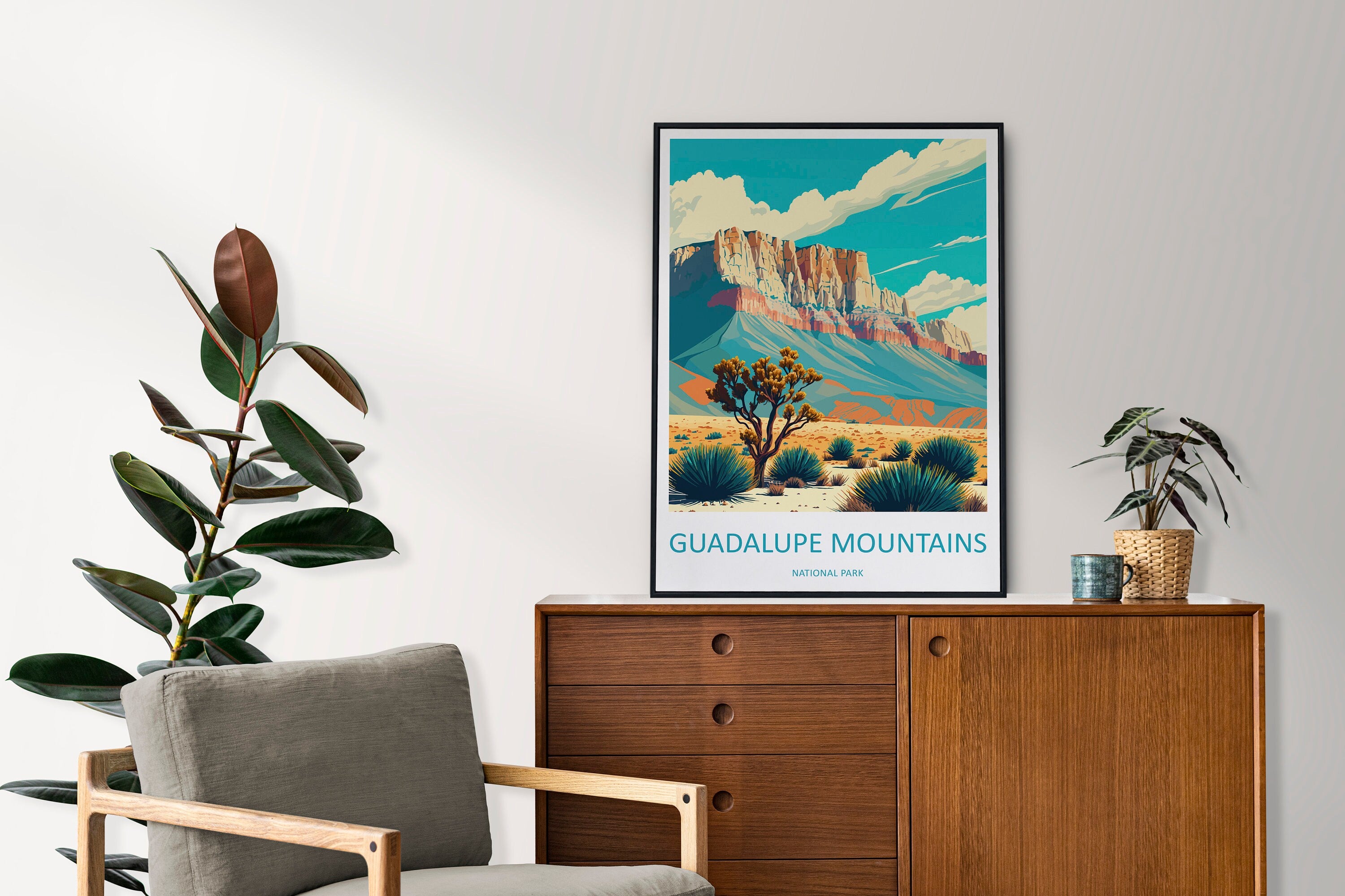 Guadalupe Mountains National Park Travel Print Wall Art Guadalupe Mountains National Park Wall Hanging Home Décor Guadalupe Mountains Art