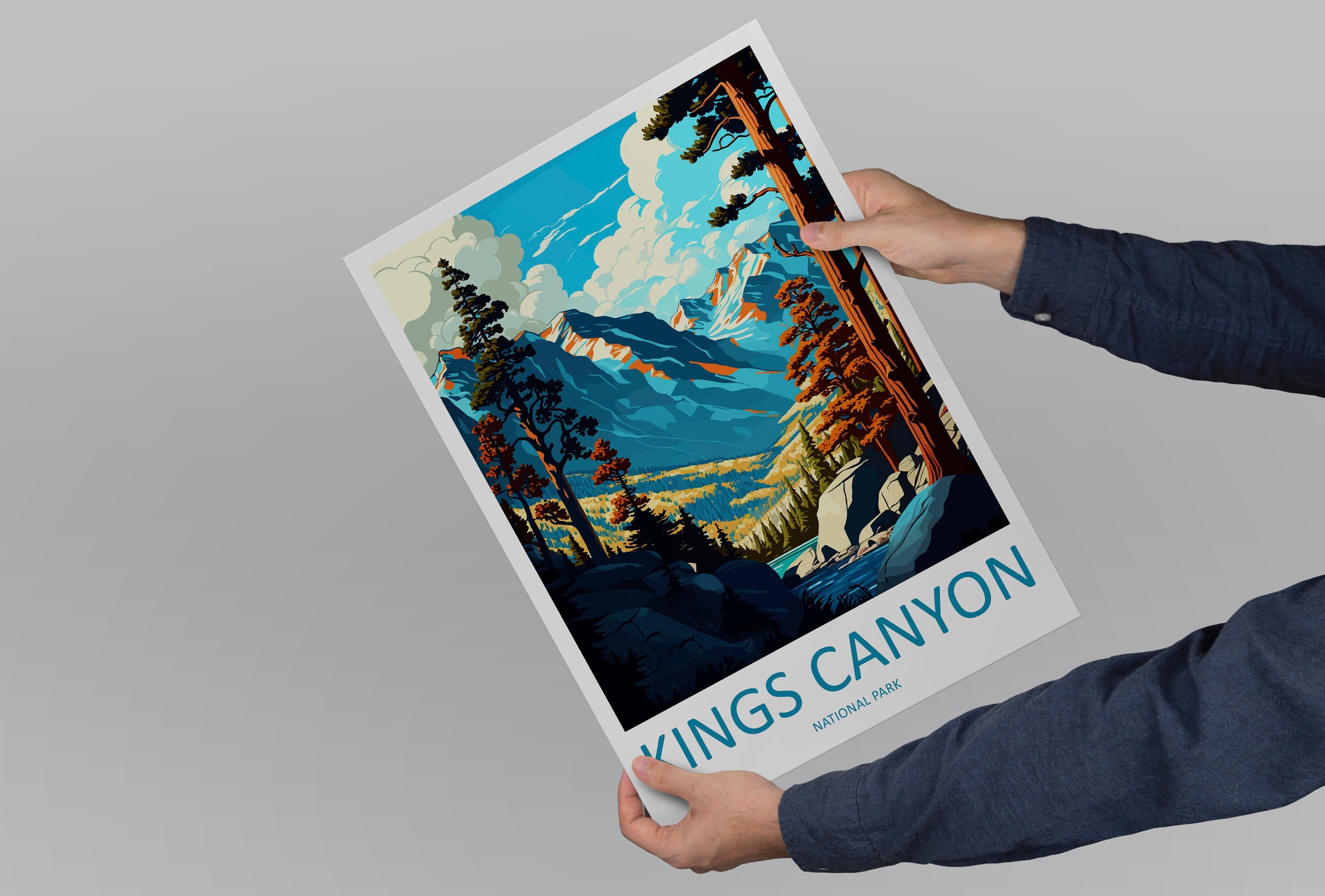 Kings Canyon National Park Travel Print Wall Art Kings Canyon National Park Wall Hanging Home Décor Kings Canyon National Park Gift Art