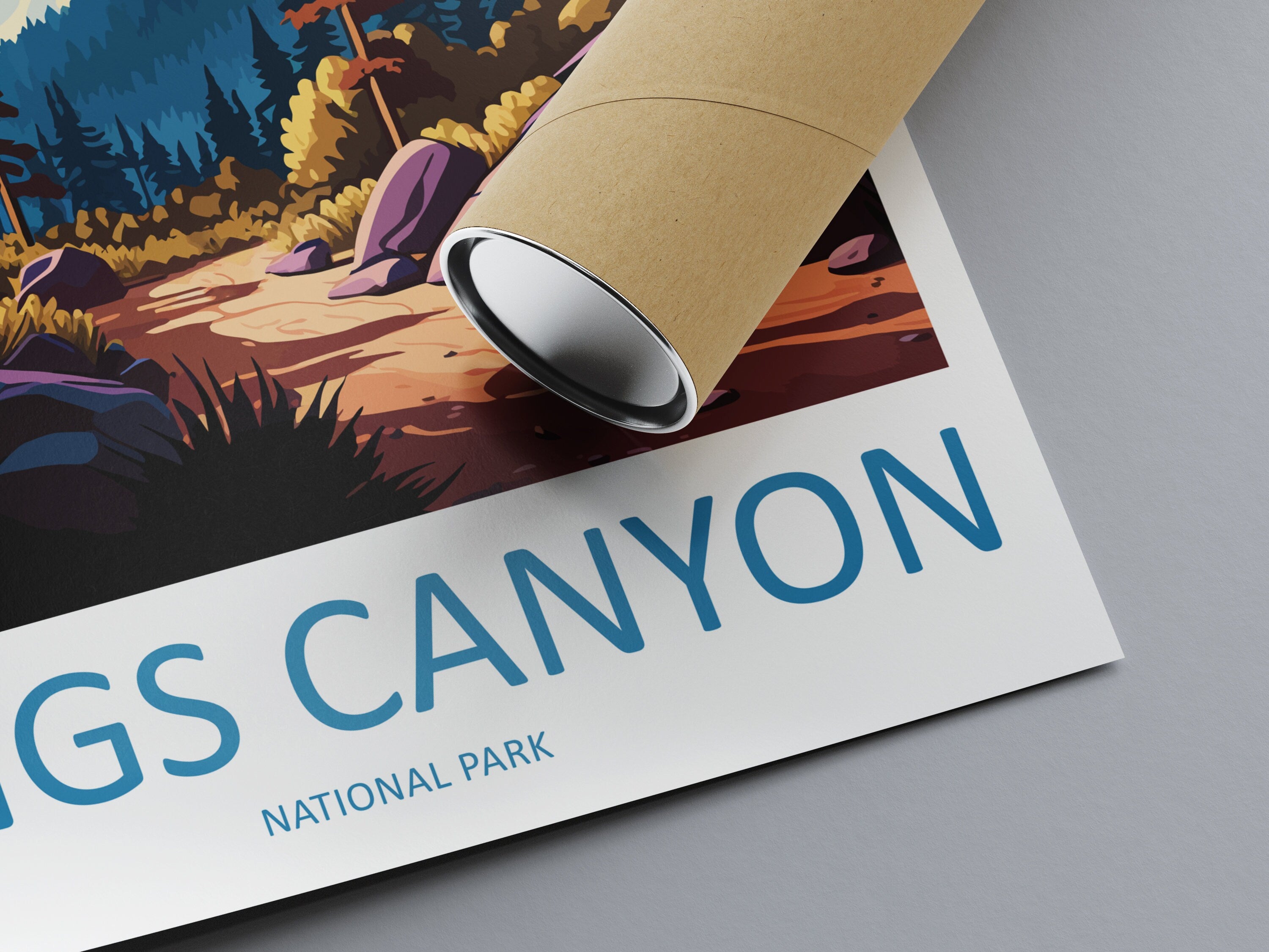 Kings Canyon National Park Travel Print Wall Art Kings Canyon National Park Wall Hanging Home Décor Kings Canyon National Park Gift Art