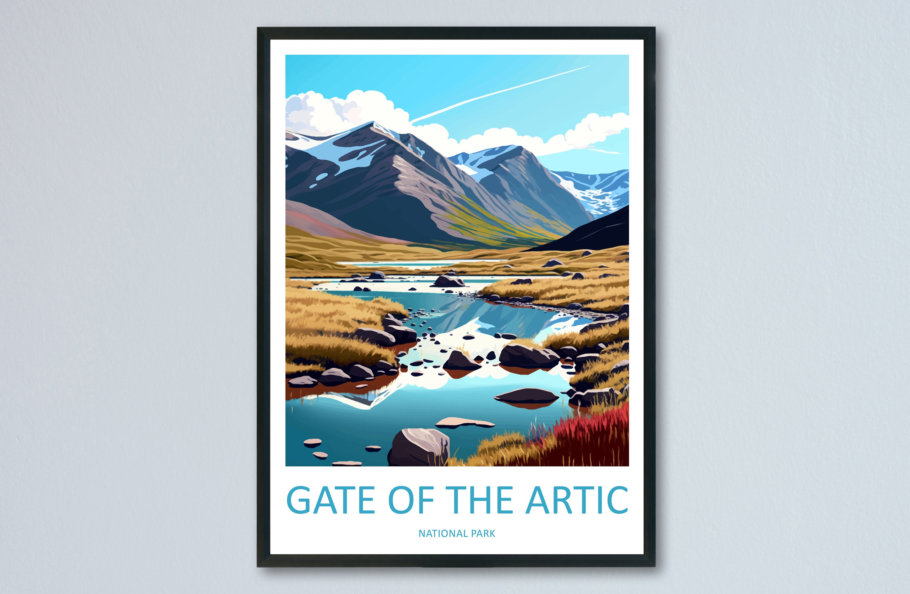 Gate of The Arctic National Park Travel Print Wall Art Gate of The Arctic National Park Wall Hanging Home Décor Gate of The Arctic Park