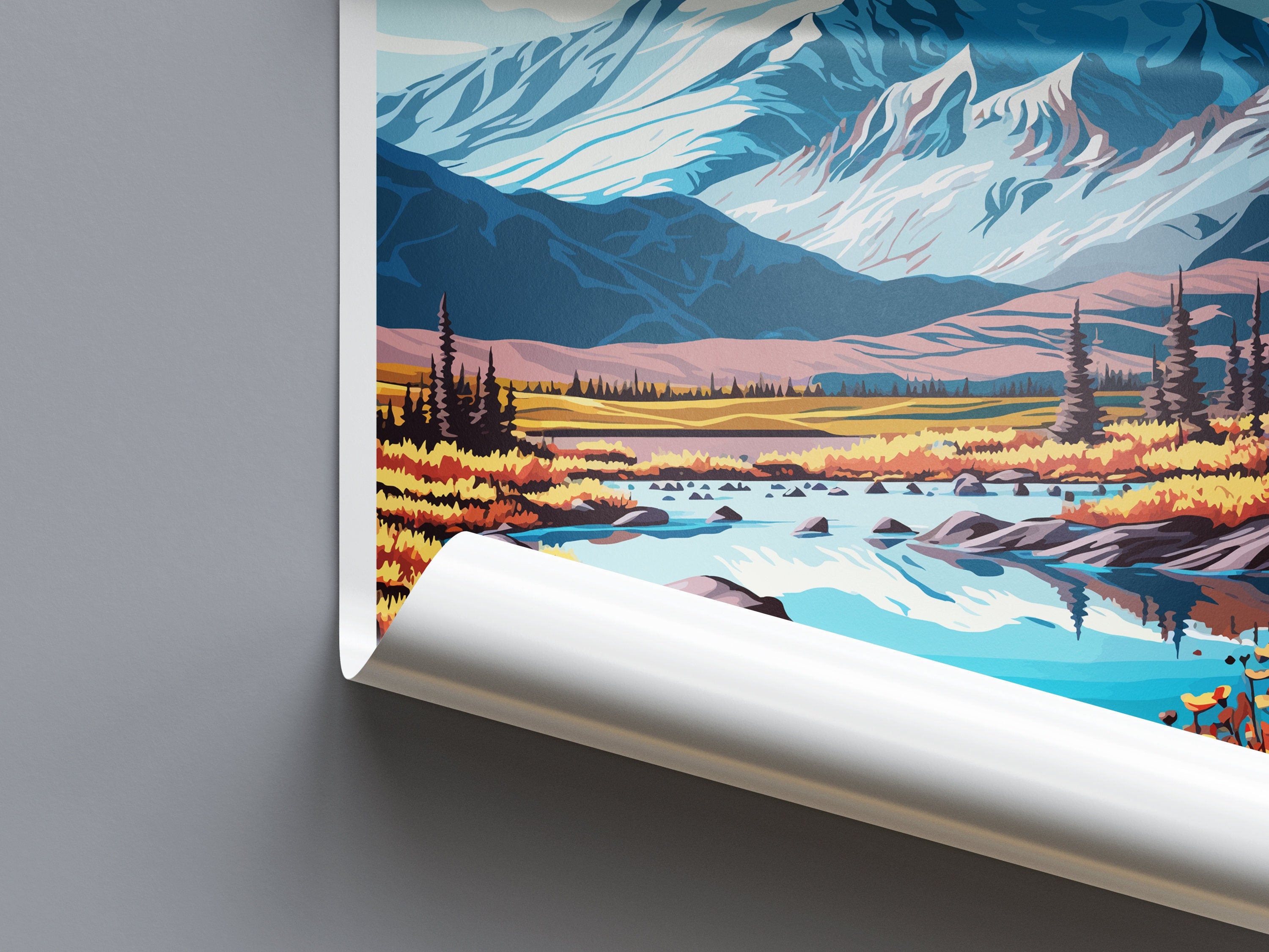 Wrangell-St. Elias National Park Travel Print Wall Art Wrangell-St. Elias National Park Wall Hanging Home Décor Wrangell-St. Elias National