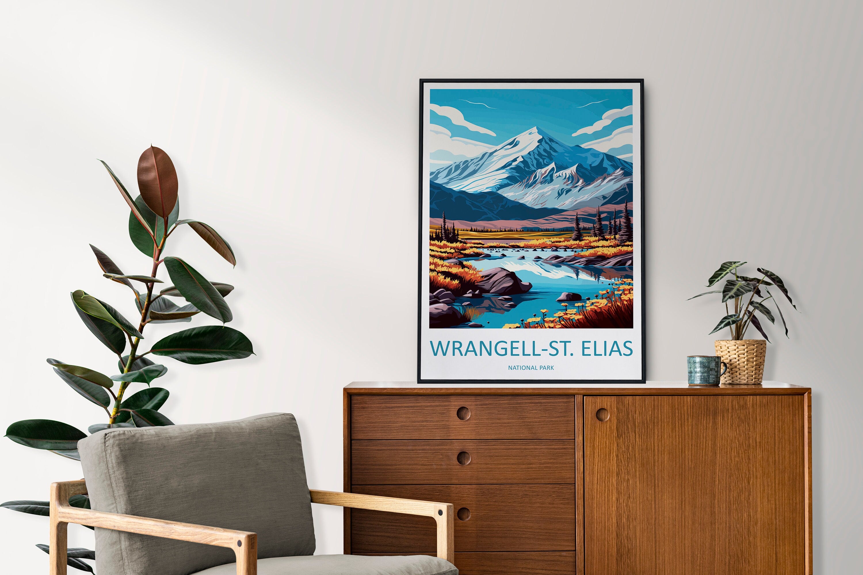 Wrangell-St. Elias National Park Travel Print Wall Art Wrangell-St. Elias National Park Wall Hanging Home Décor Wrangell-St. Elias National