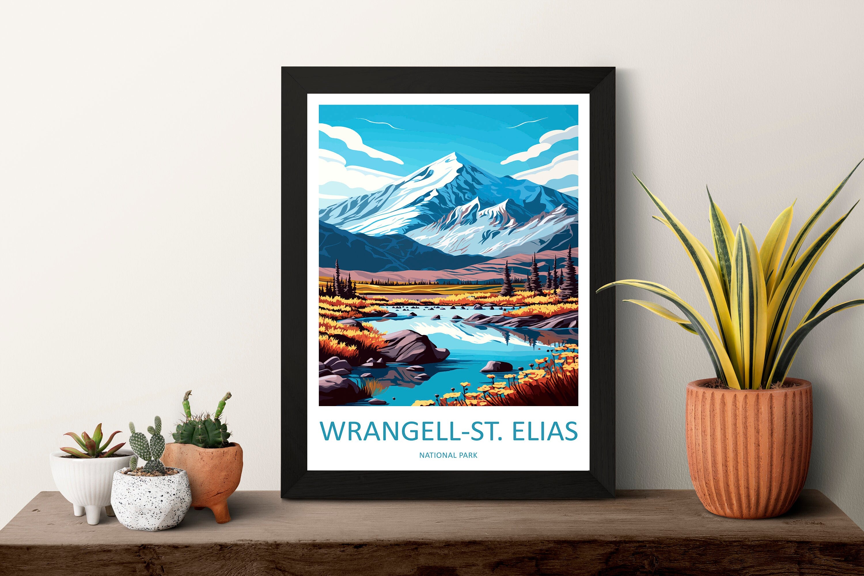 Wrangell-St. Elias National Park Travel Print Wall Art Wrangell-St. Elias National Park Wall Hanging Home Décor Wrangell-St. Elias National