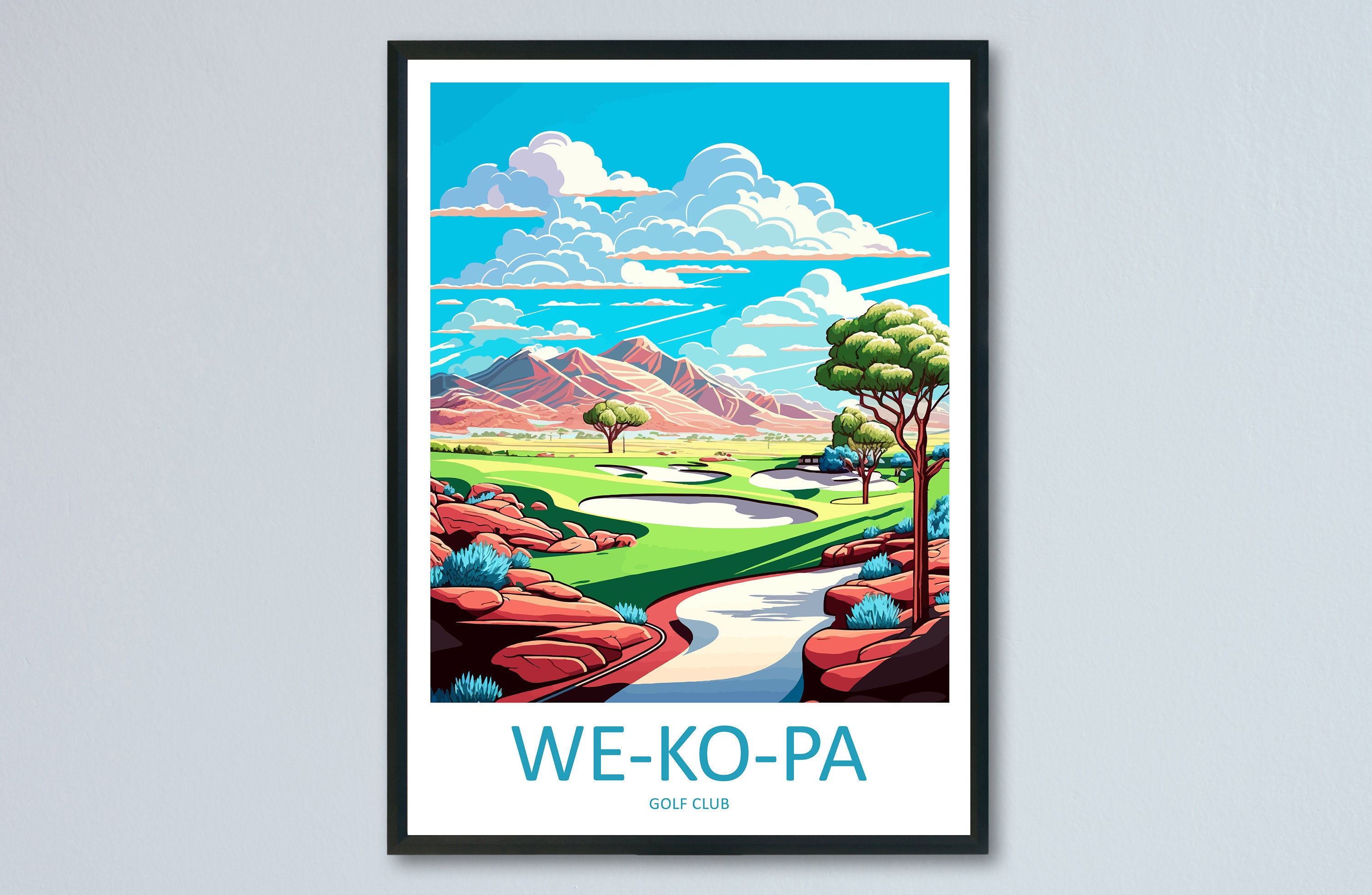 We Ko Pa Golf Club Travel Print Wall Art We Ko Pa Golf Club Wall Hanging Home Décor We Ko Pa Golf Club Gift Art Lovers Arizona Art
