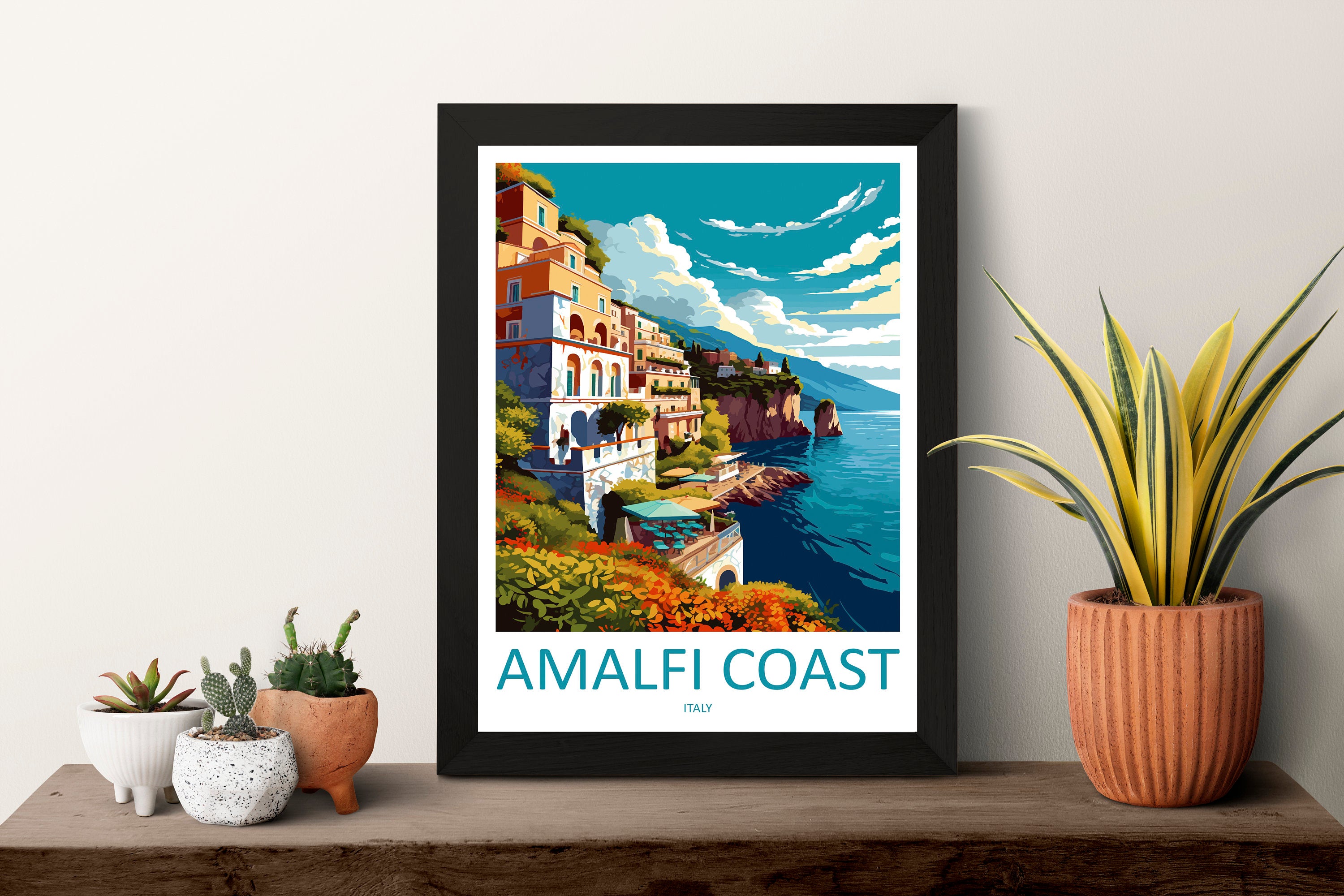 Amalfi Travel Print Wall Art Amalfi Italy Wall Hanging Home Decoration Amalfi Gift Art Lovers Wall Art Print Amalfi Italy Art Amalfi Art