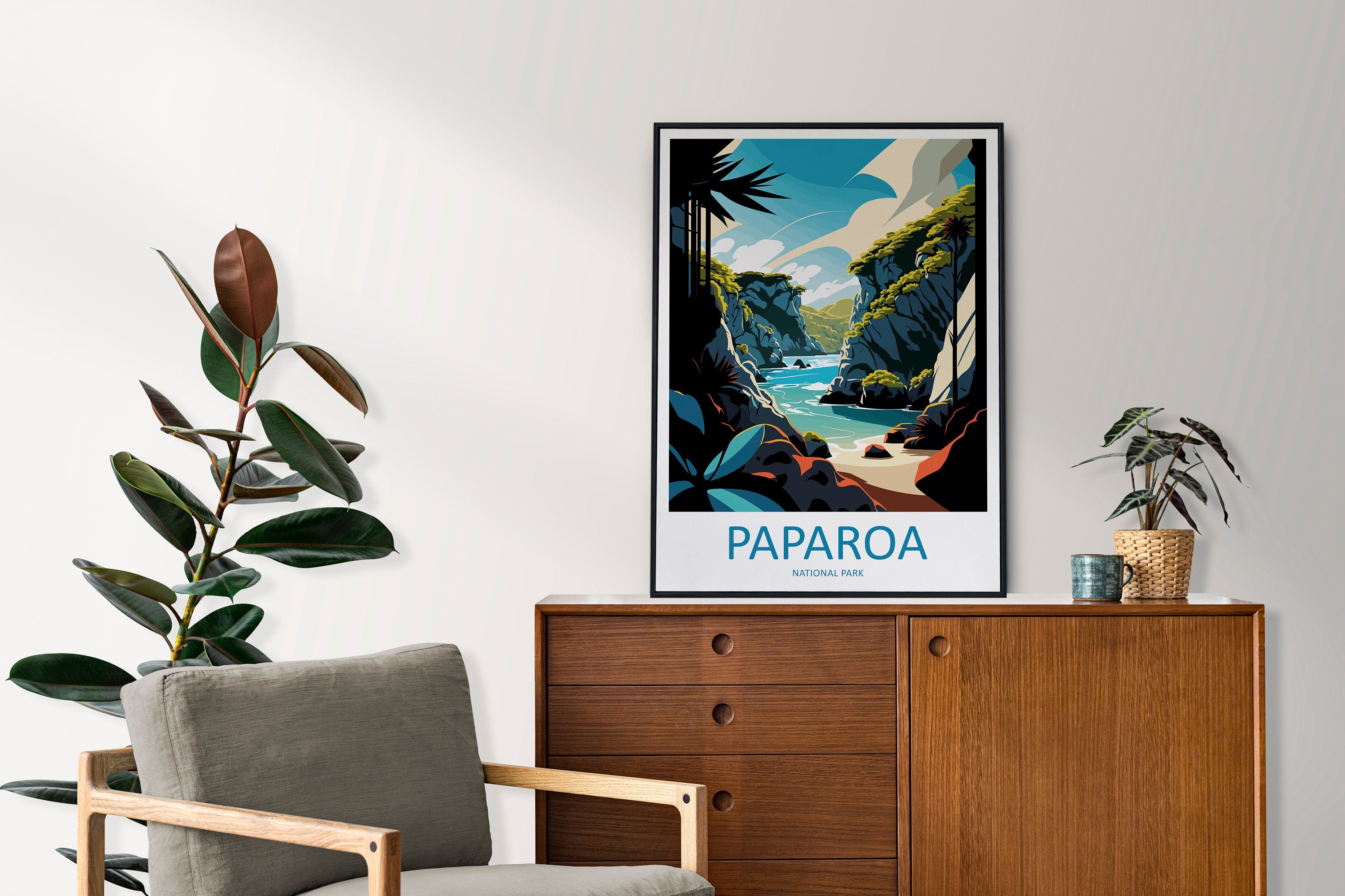 Paparoa National Park Travel Print Wall Art Paparoa Wall Hanging Home Décor Paparoa Gift Art Lovers New Zealand Art