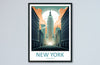 New York Travel Print Wall Art New York Wall Hanging Home Décor New York Gift Art Lovers New York State Art Gift Lover Print