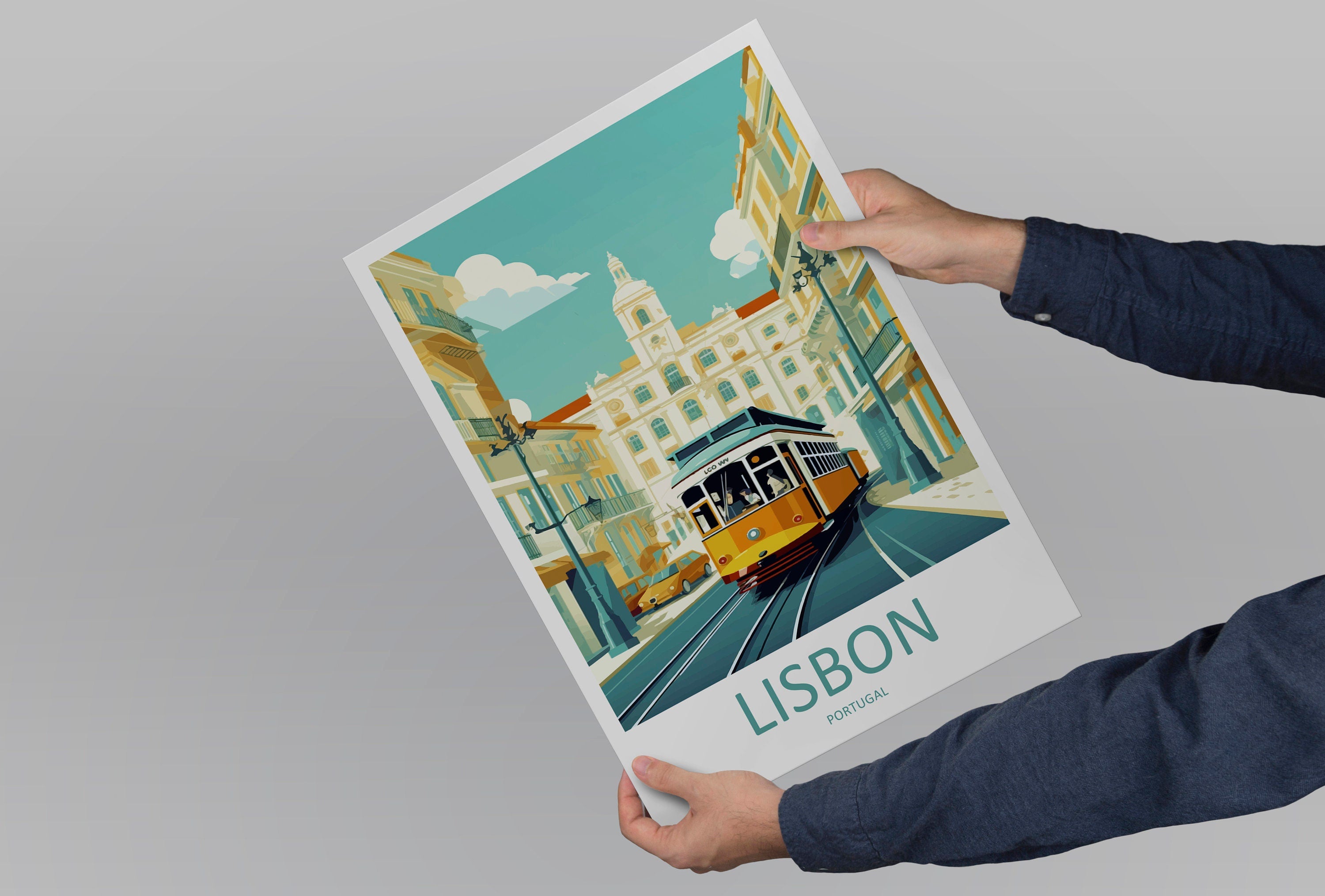 Lisbon Travel Print Wall Art Lisbon Wall Hanging Home Décor Lisbon Gift Art Lovers Portugal Art Lover Gift Lisbon Wall Décor Lisbon Tram Art