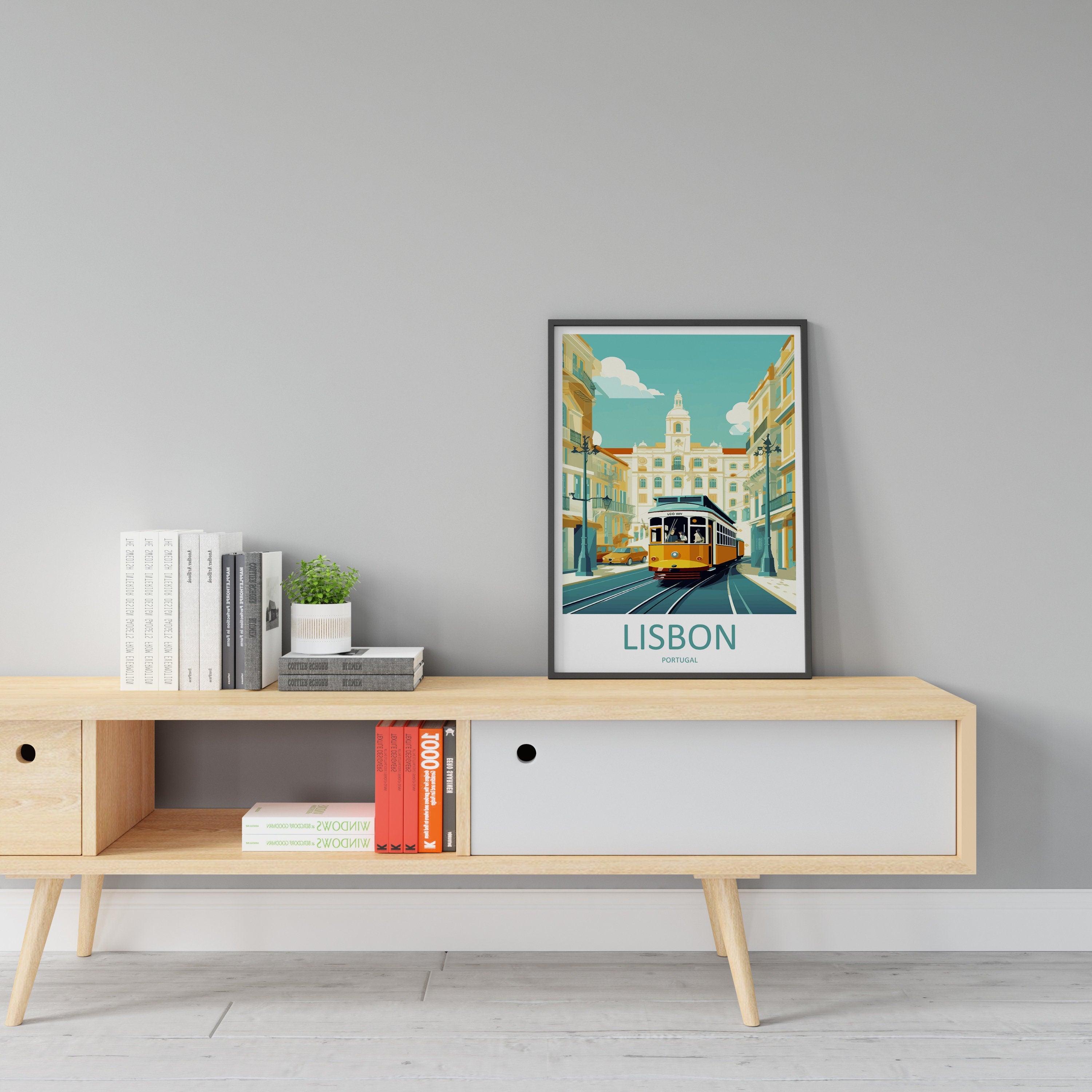 Lisbon Travel Print Wall Art Lisbon Wall Hanging Home Décor Lisbon Gift Art Lovers Portugal Art Lover Gift Lisbon Wall Décor Lisbon Tram Art