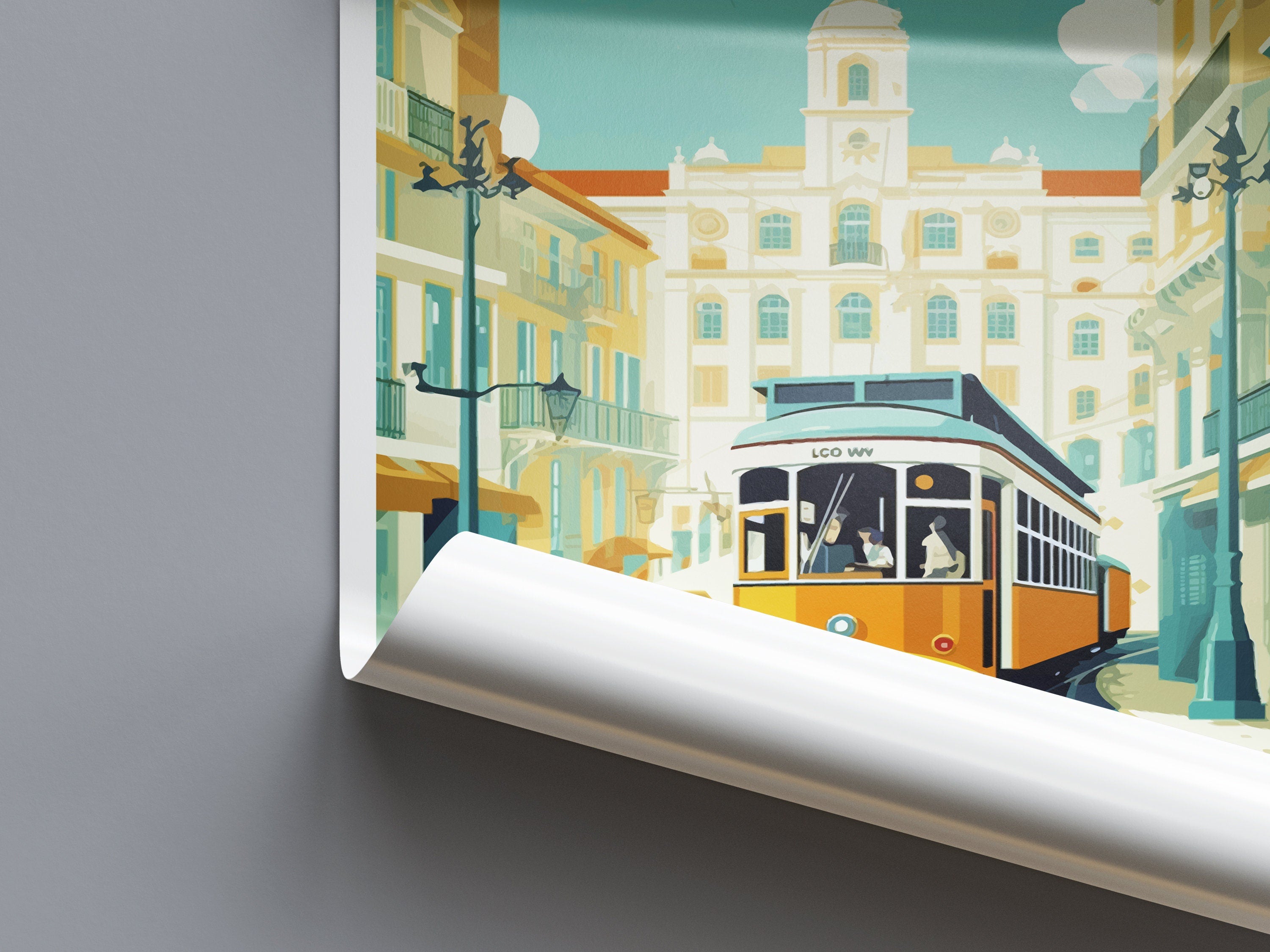 Lisbon Travel Print Wall Art Lisbon Wall Hanging Home Décor Lisbon Gift Art Lovers Portugal Art Lover Gift Lisbon Wall Décor Lisbon Tram Art