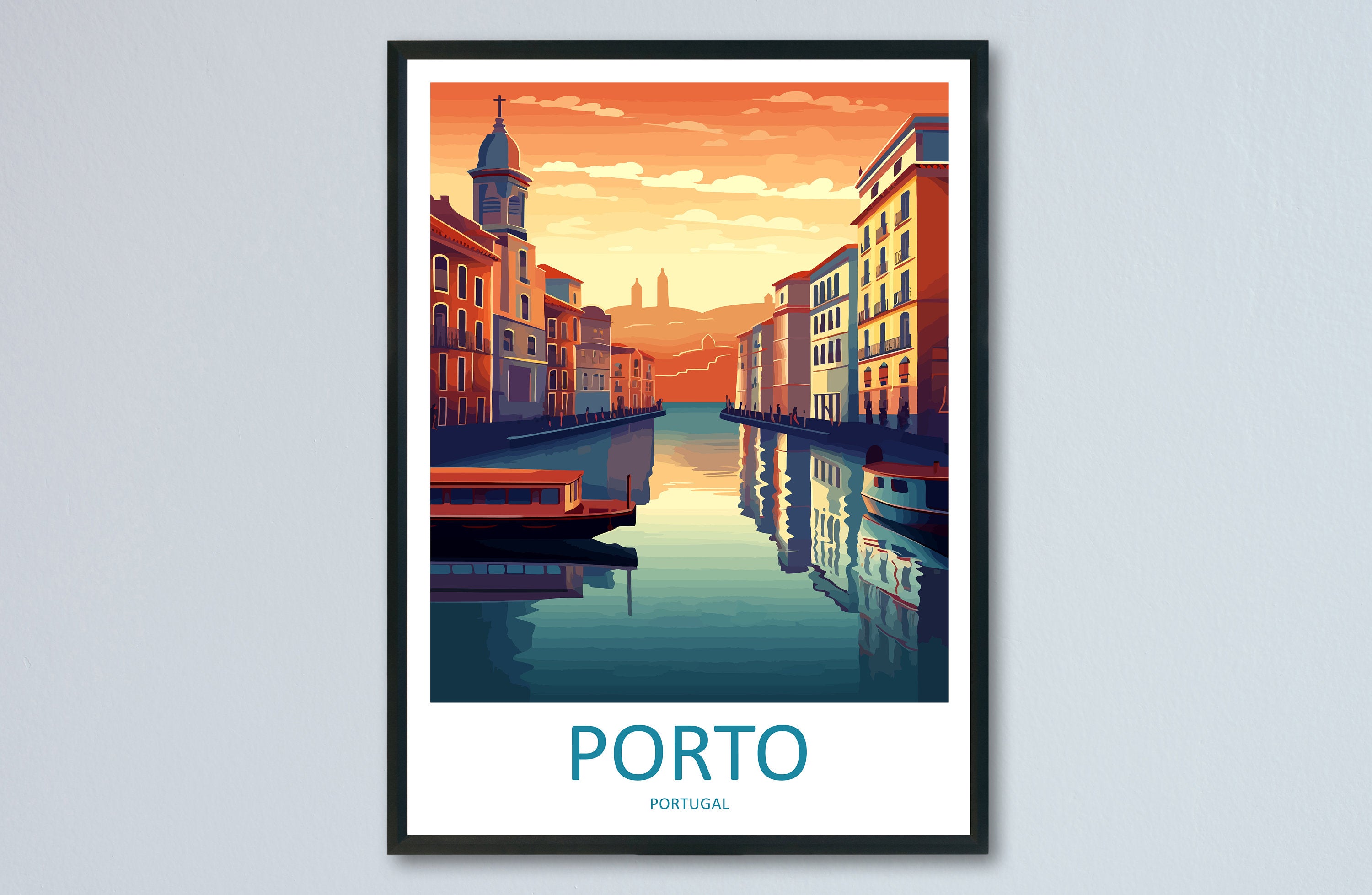 Porto Travel Print Wall Art Porto Wall Hanging Home Décor Porto Gift Art Lovers Portugal Art Lover Gift Porto Wall Décor Porto Travel Art