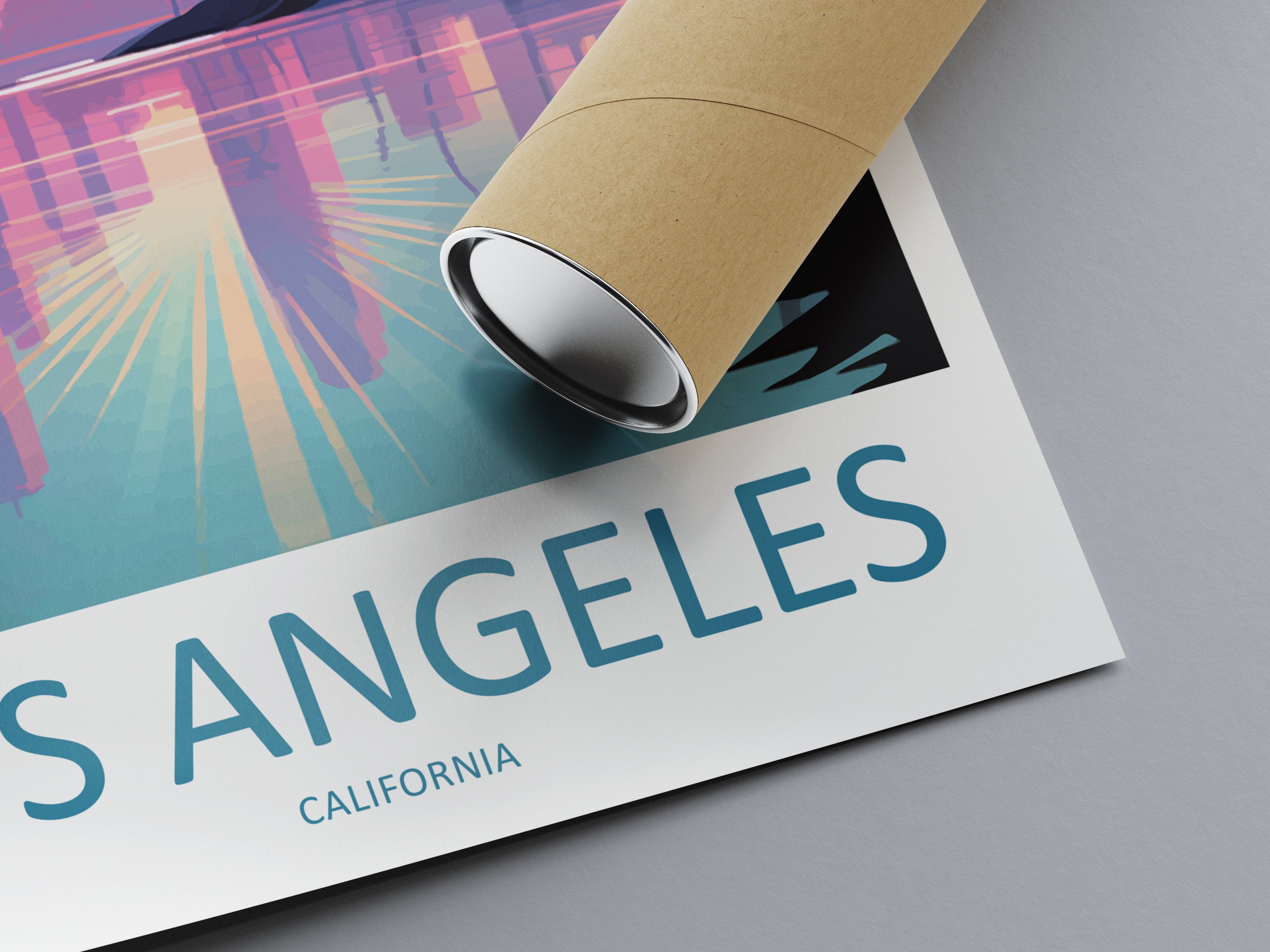 Los Angeles Travel Print Wall Art Los Angeles Wall Hanging Home Décor Los Angeles Gift Art Lovers California Art Lover Gift Los Angeles Deco